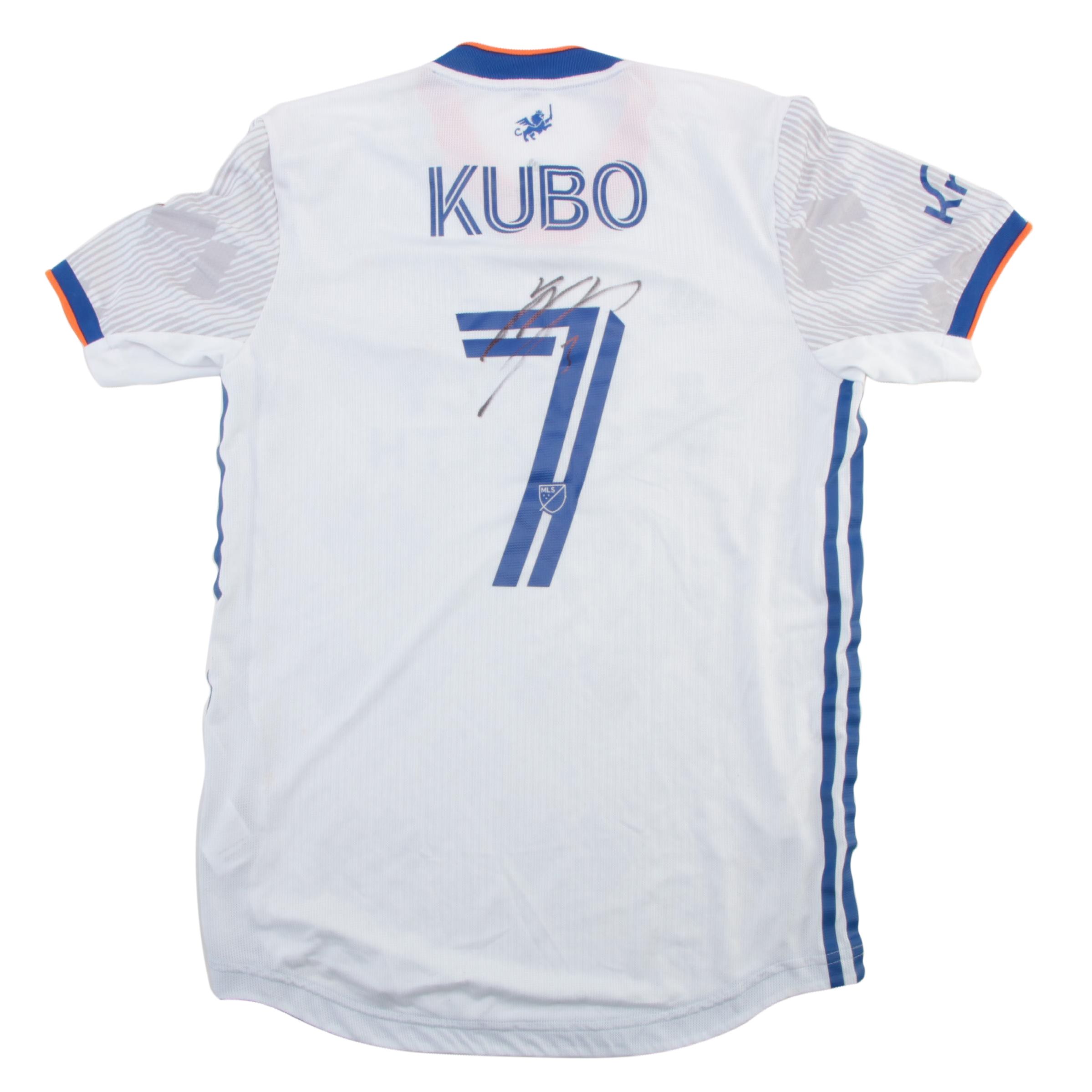 Yuya Kubo #7 Signed FC Cincinnati Game Worn MLS Jersey, 8-21-2021 NE Revolution