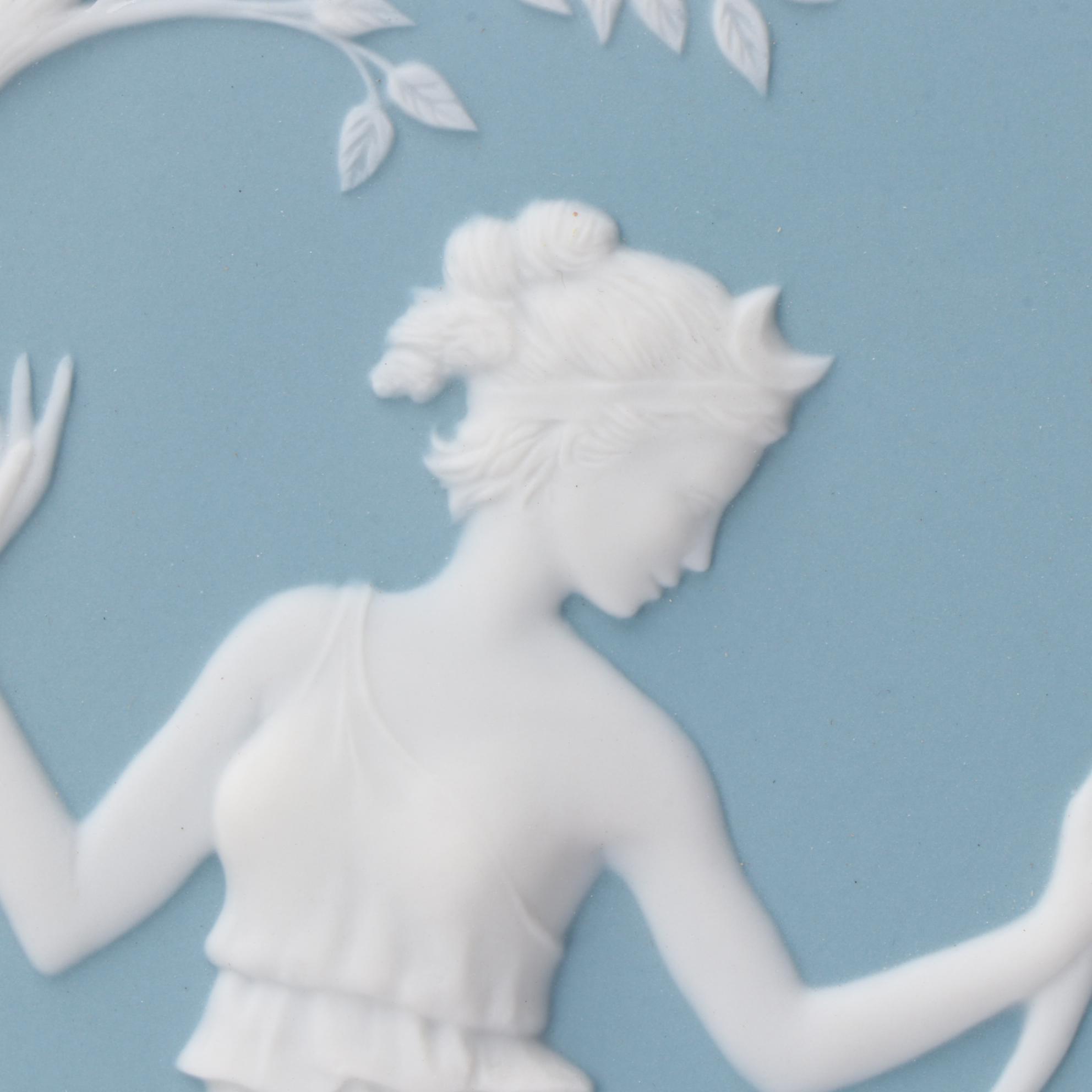 George McMonigle Parian Porcelain Relief Tile "Diana and the Stag"