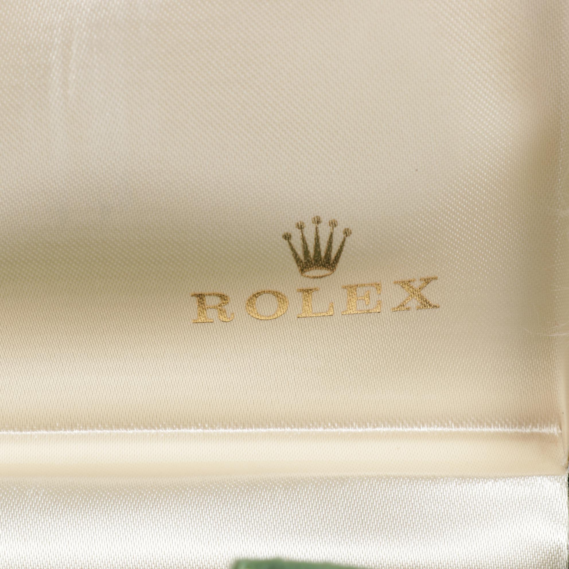 Rolex Green Leather Watch Presentation Box with Manual