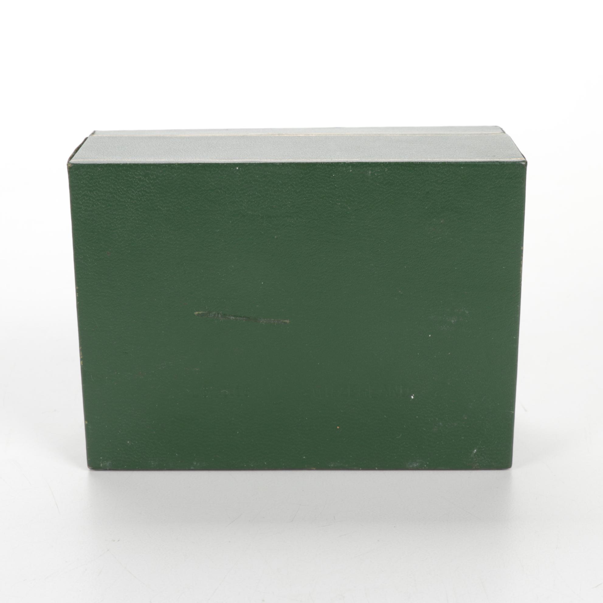 Rolex Green Leather Watch Presentation Box with Manual