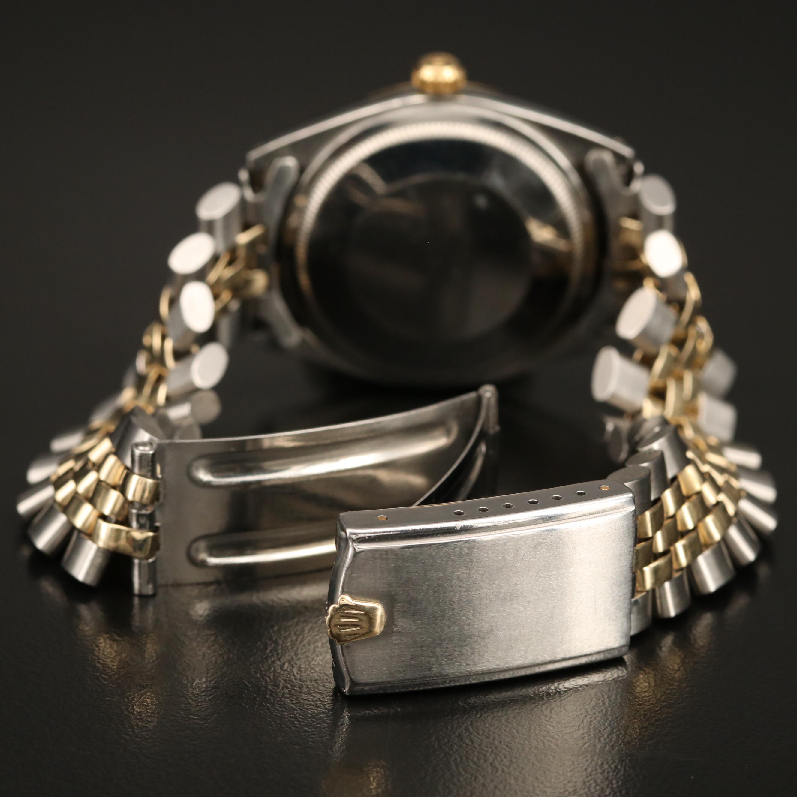 1968 Rolex Oyster Perpetual Zephyr Dial Stainless Steel and 14K Watch