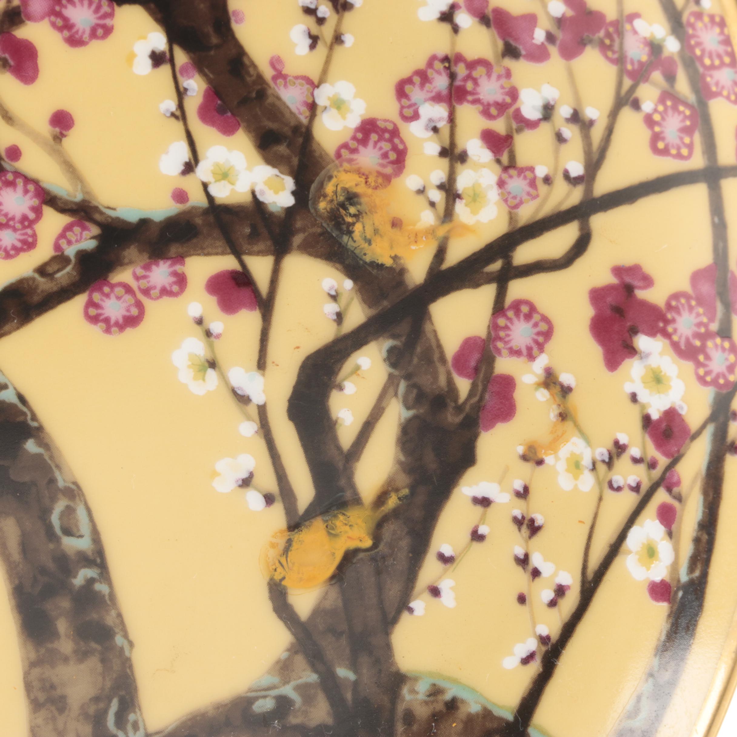 Franklin Mint "Birds & Flowers of the Orient" Porcelain Collector Plates, 1979