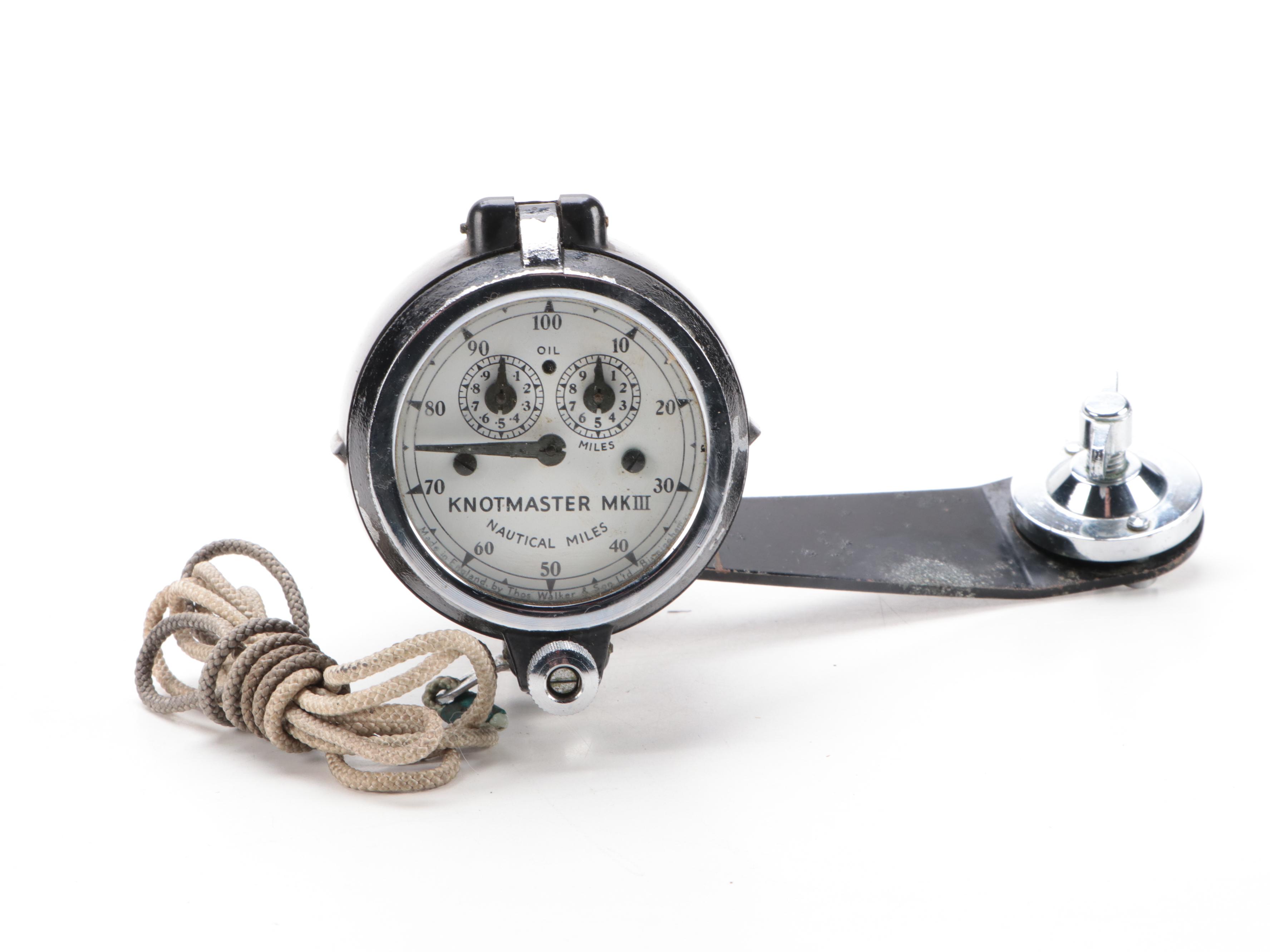 Thomas Walker Knotmaster Log MK III in Wooden Case, Hamilton Watch Display Case