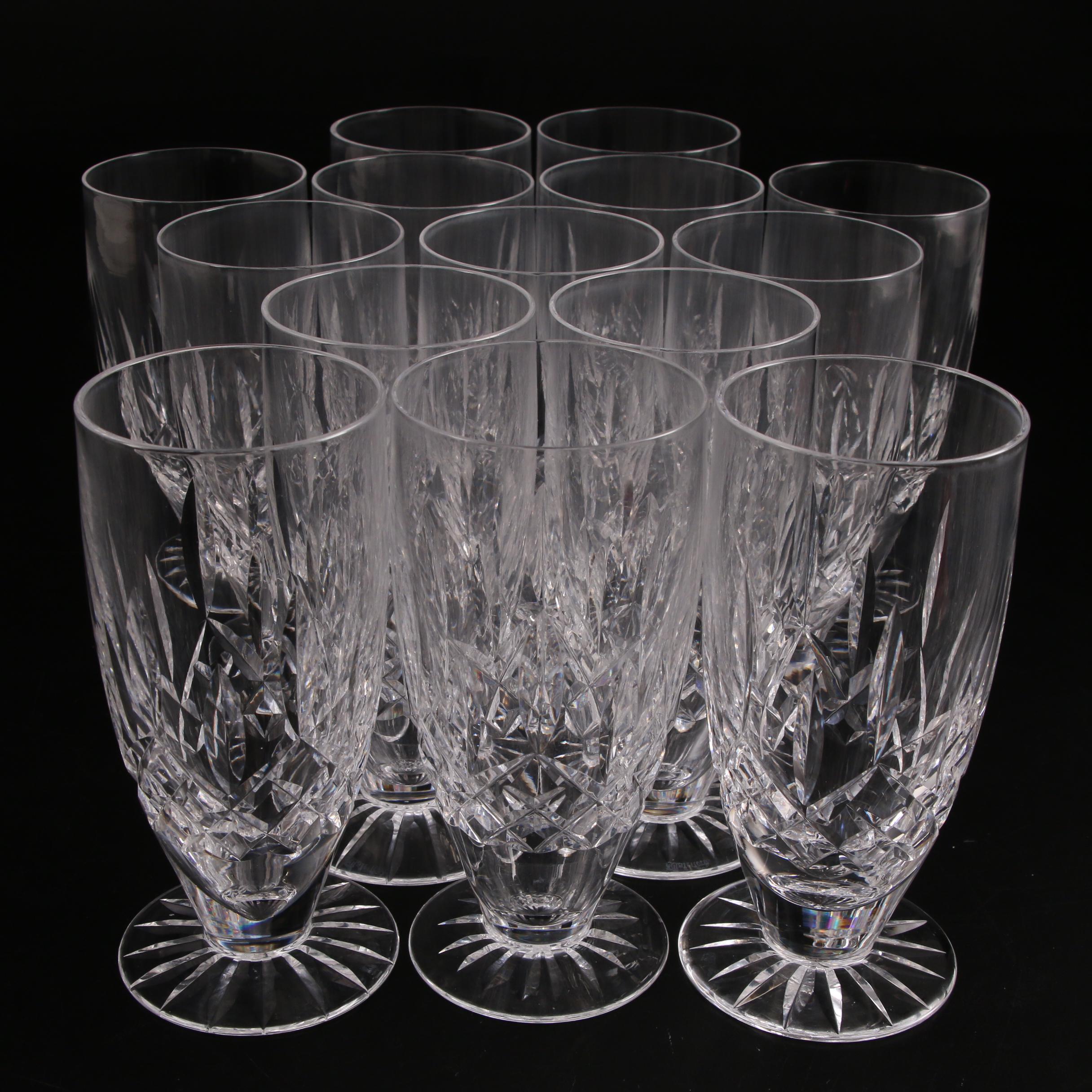 Waterford "Lismore" Cut Crystal Iced Tea Glasses