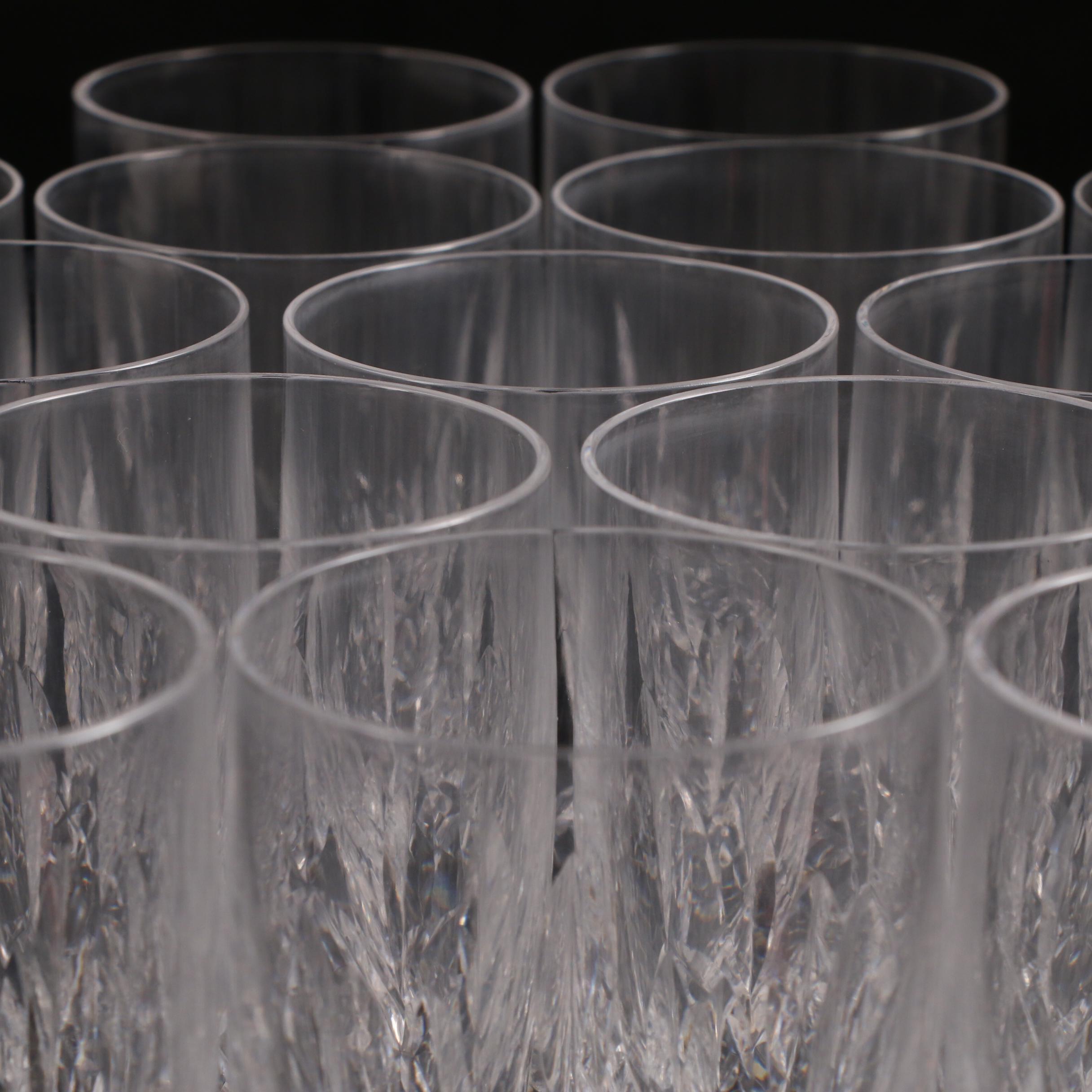 Waterford "Lismore" Cut Crystal Iced Tea Glasses