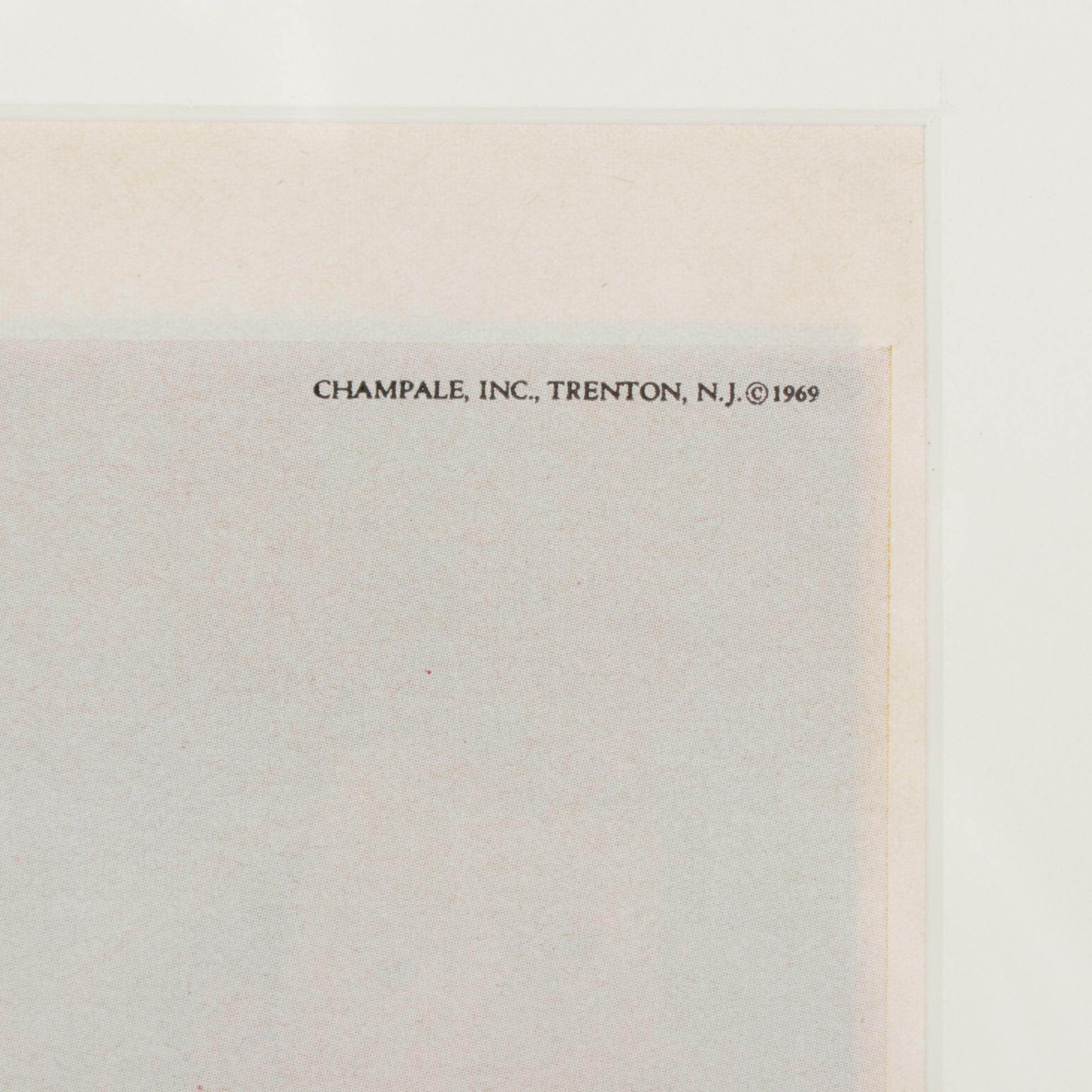 Champale Malt Liquor Offset Lithograph Advertisement, 1969