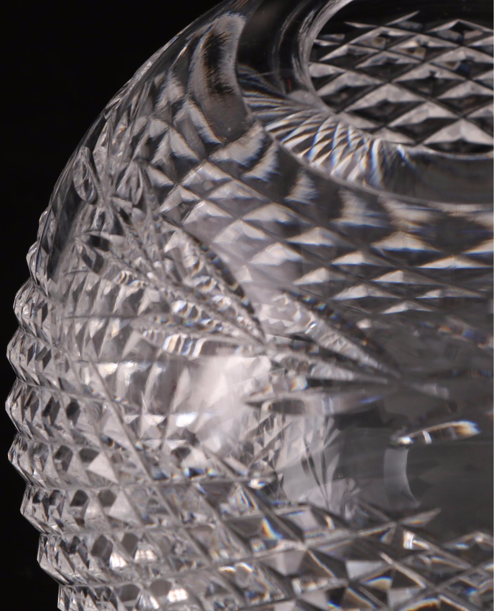 Waterford Crystal "Glandore" Rose Bowl with "Lismore" Compote