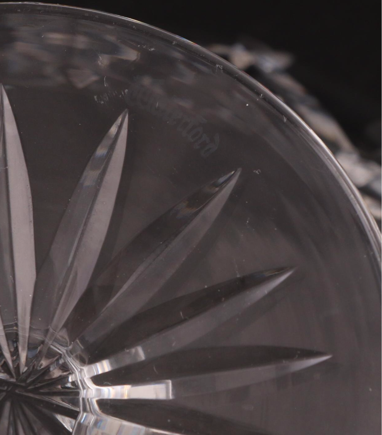 Waterford Crystal "Glandore" Rose Bowl with "Lismore" Compote