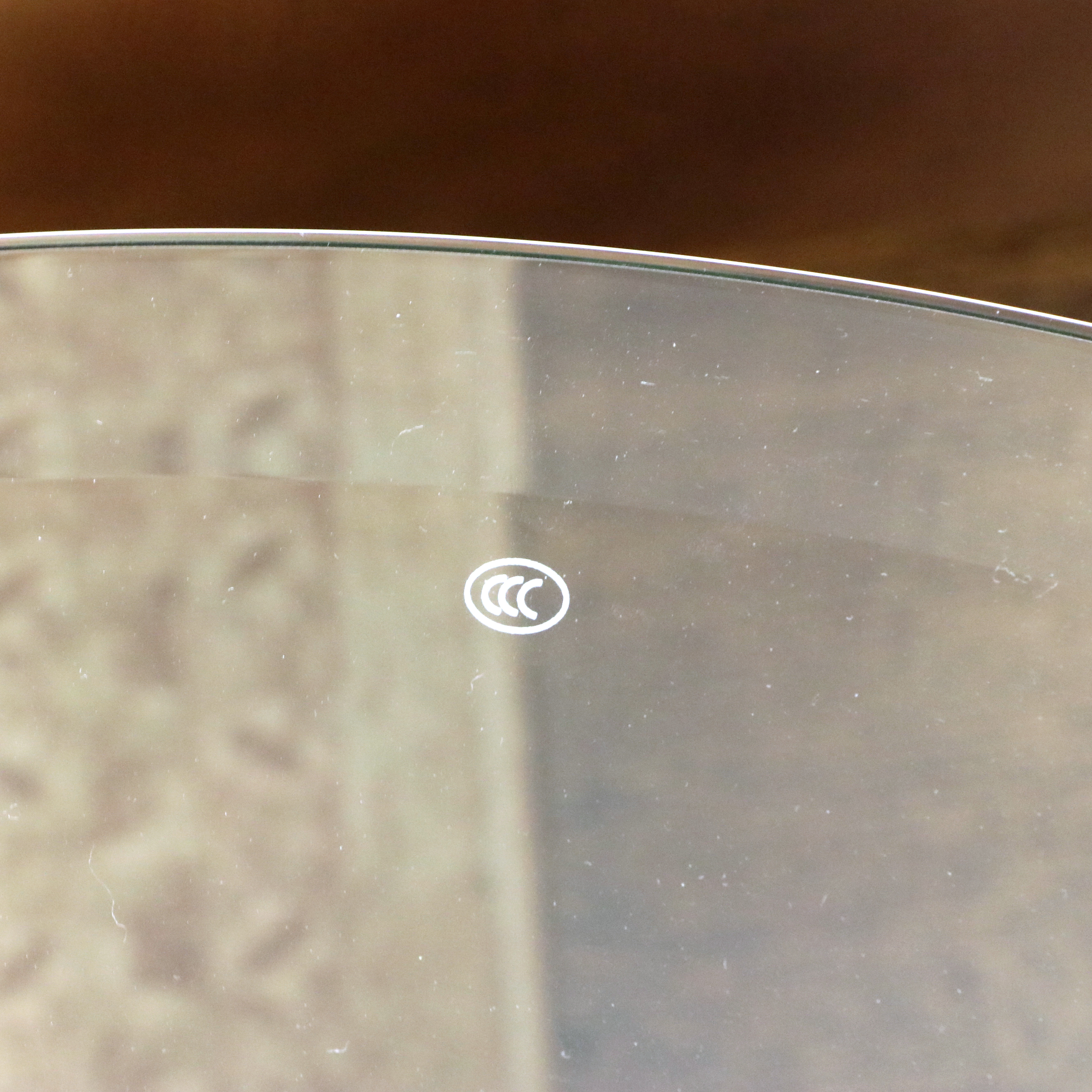 Tree Stump Side Table with Glass Top