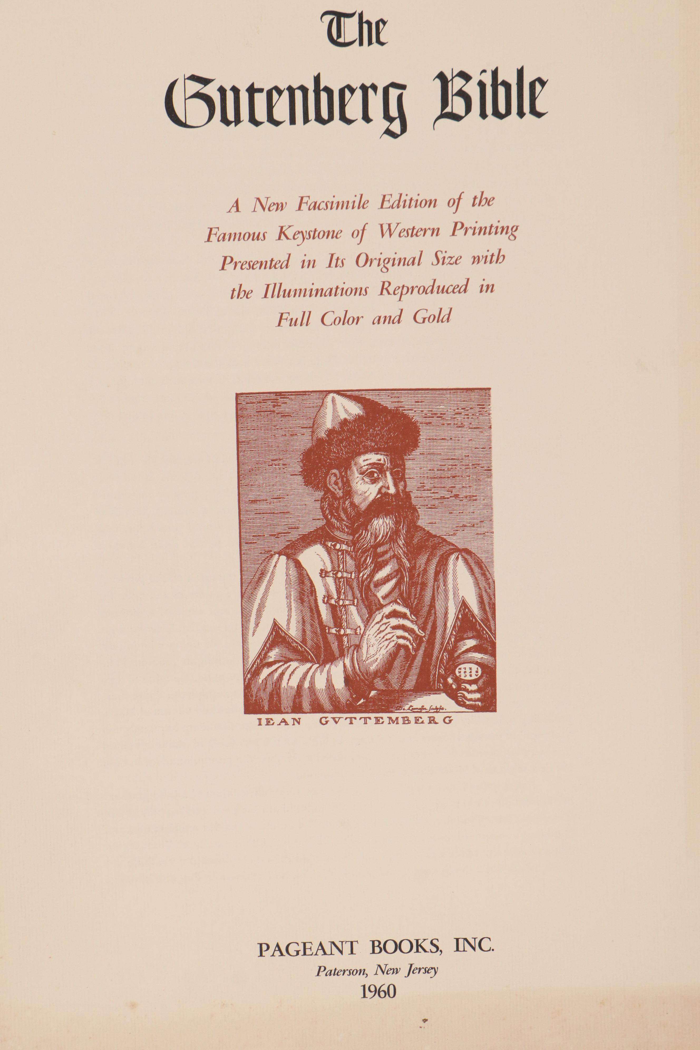 Don Cleveland Norman Photogravures After "The Gutenberg Bible," 1961