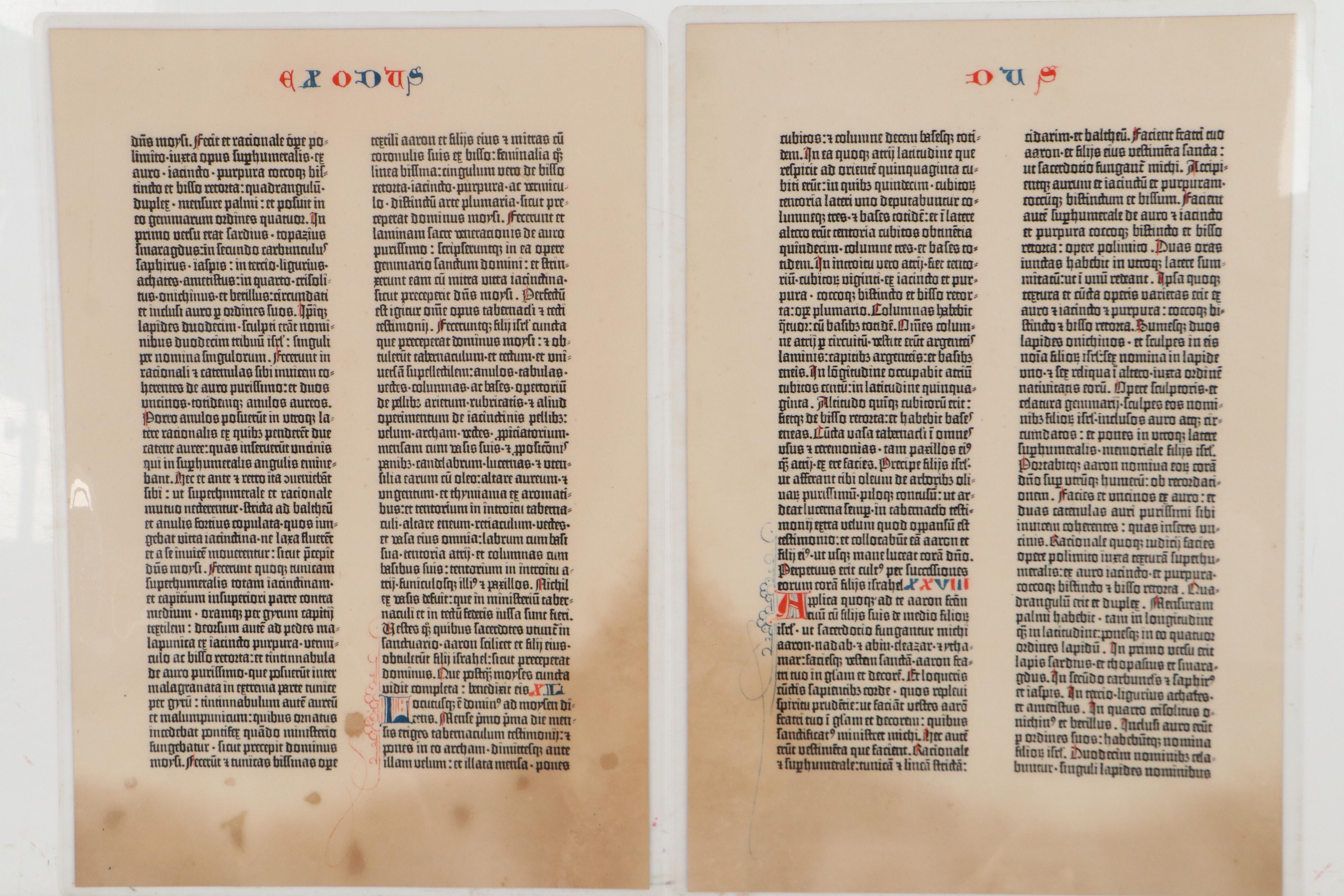 Don Cleveland Norman Photogravures After "The Gutenberg Bible," 1961