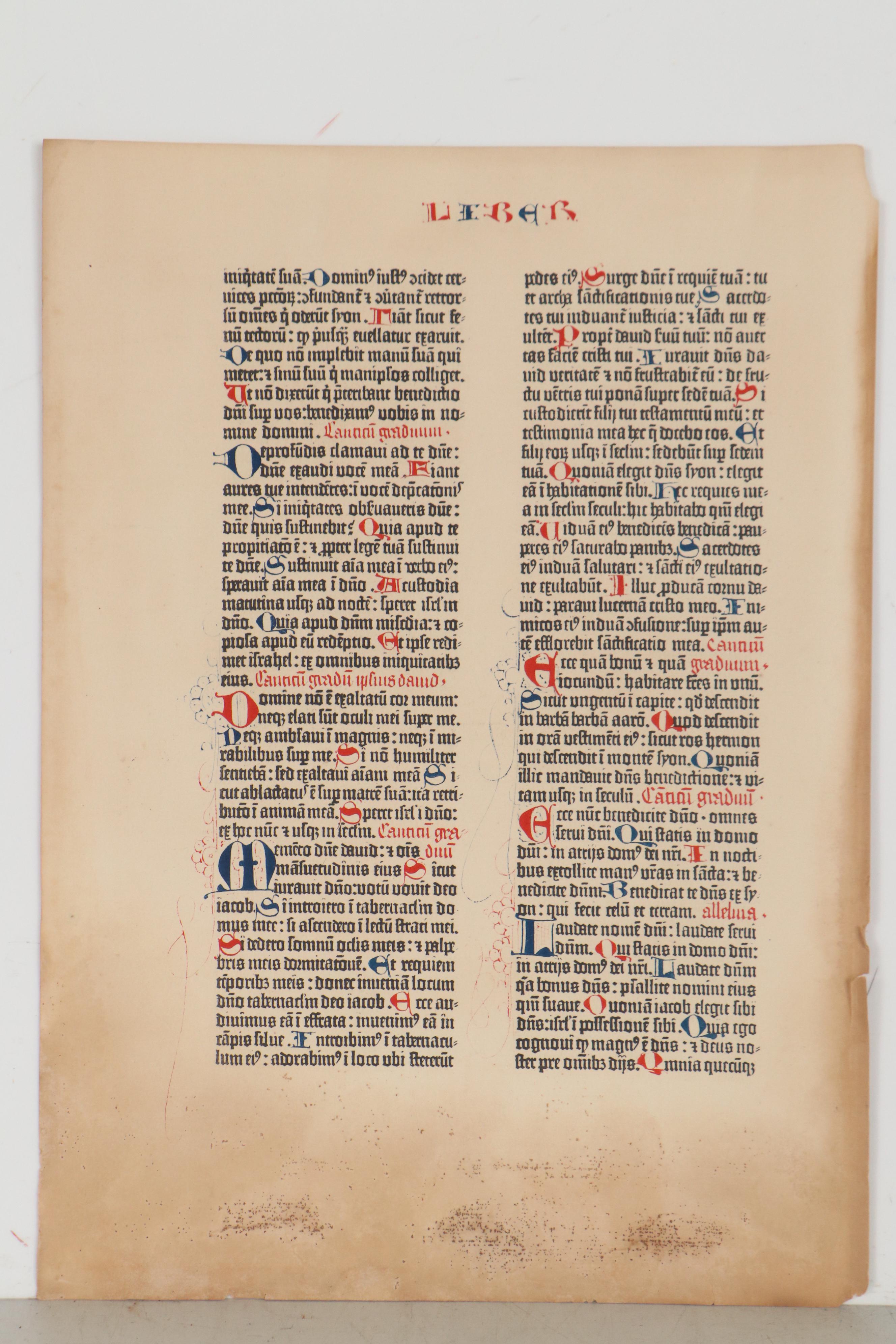 Don Cleveland Norman Photogravures After "The Gutenberg Bible," 1961