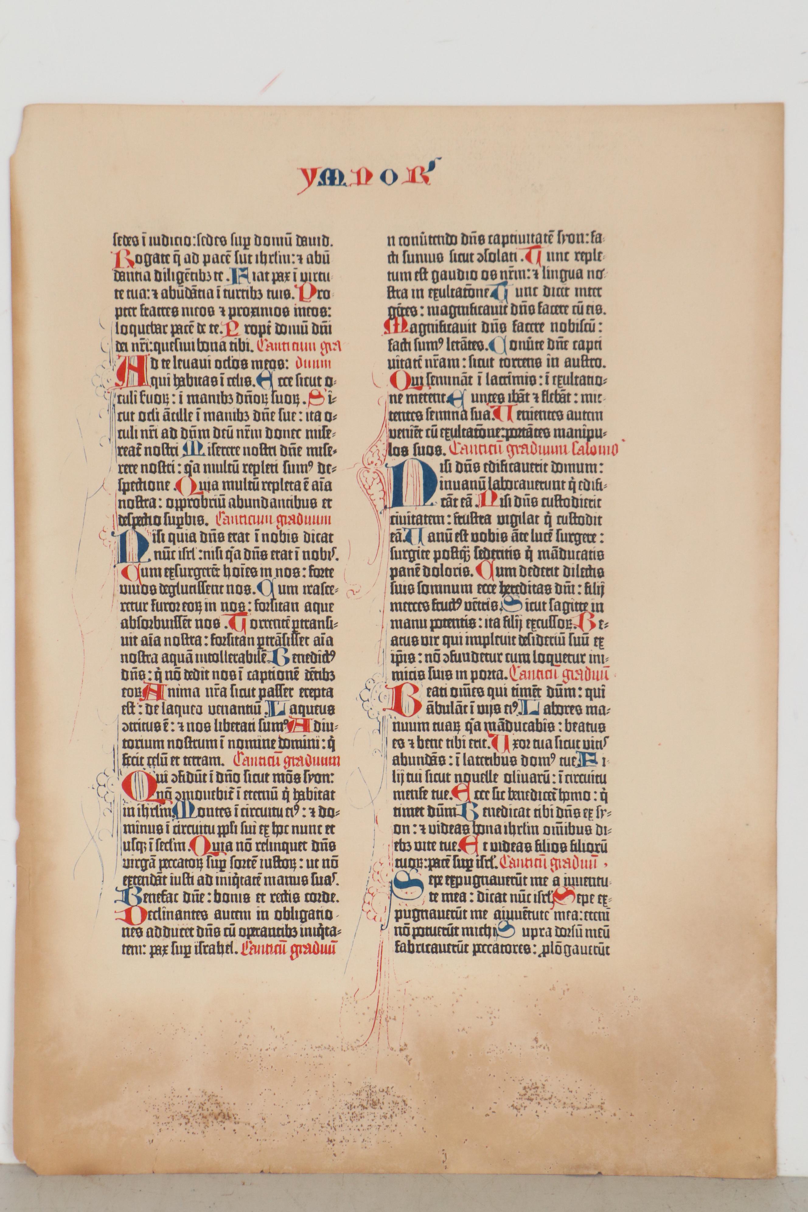 Don Cleveland Norman Photogravures After "The Gutenberg Bible," 1961