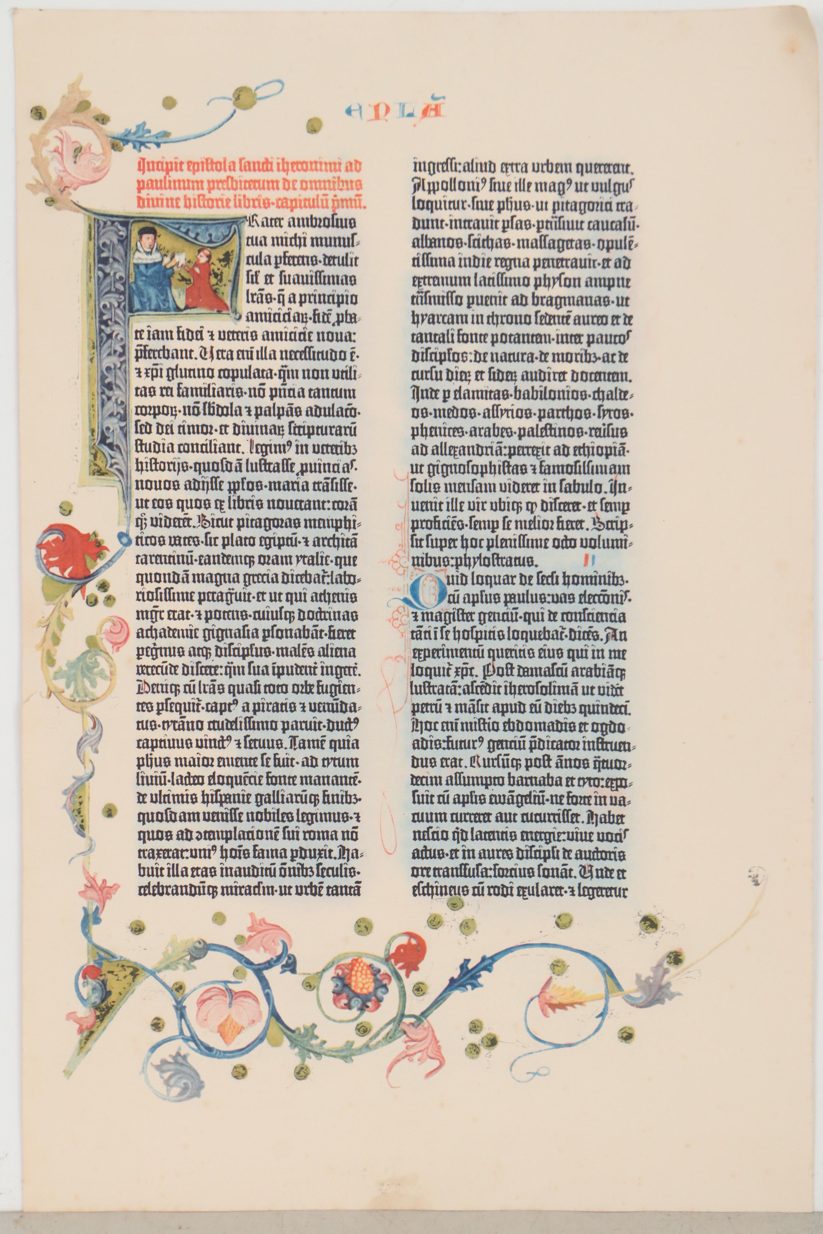 Don Cleveland Norman Photogravures After "The Gutenberg Bible," 1961