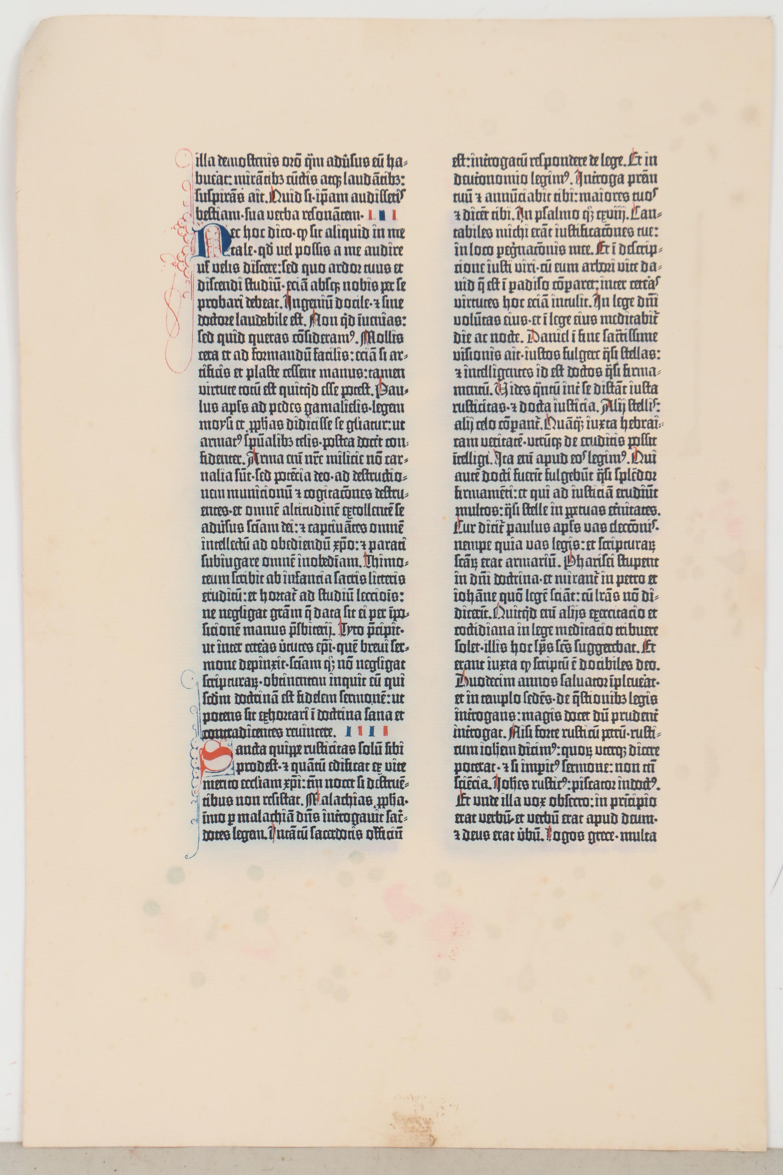 Don Cleveland Norman Photogravures After "The Gutenberg Bible," 1961