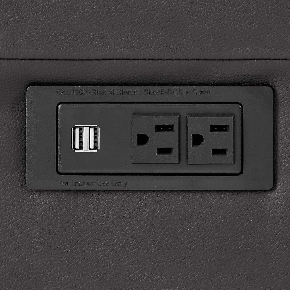 Relax-A-Lounger "Verona" Euro Lounger in Grey Bonded Leather