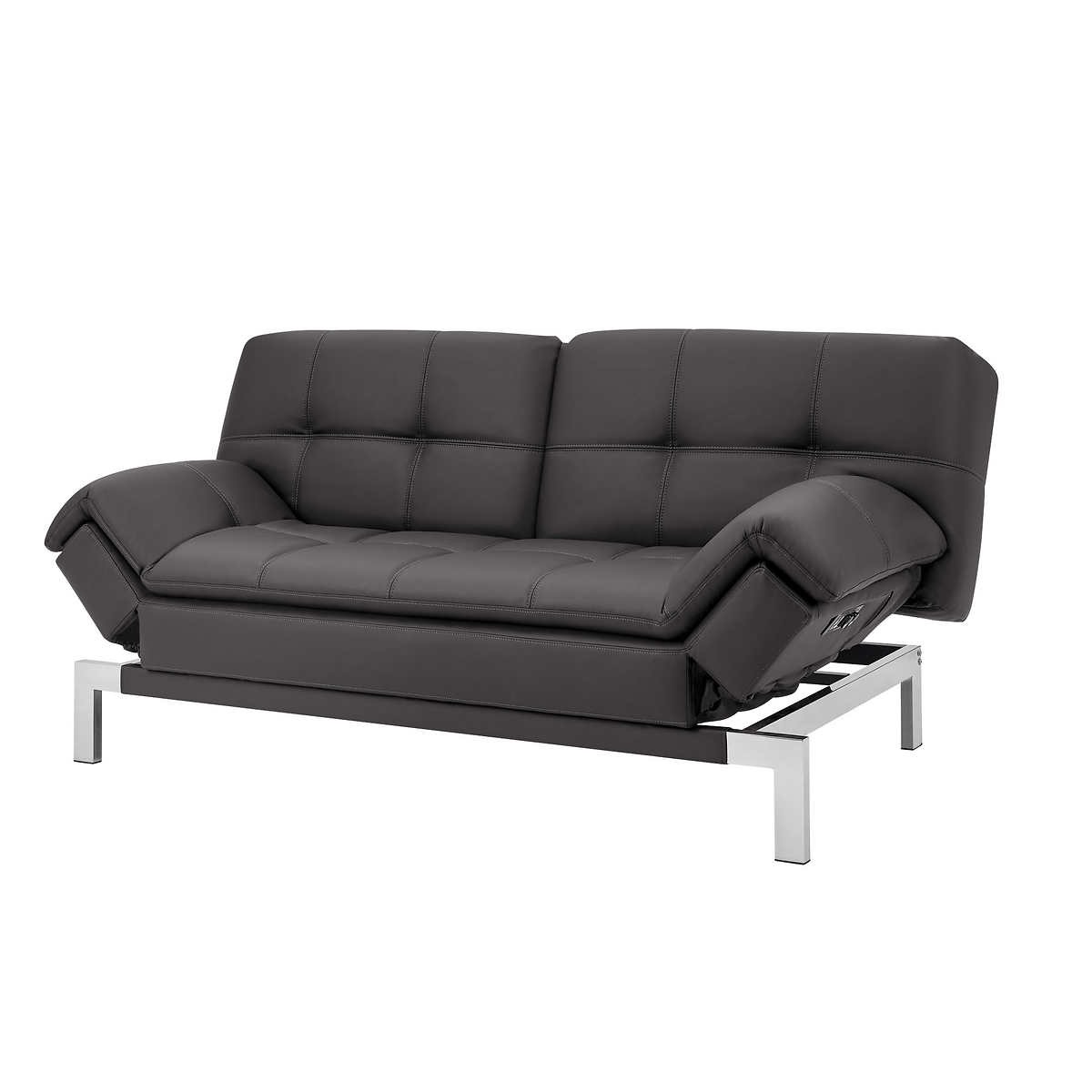 Relax-A-Lounger "Verona" Euro Lounger in Grey Bonded Leather