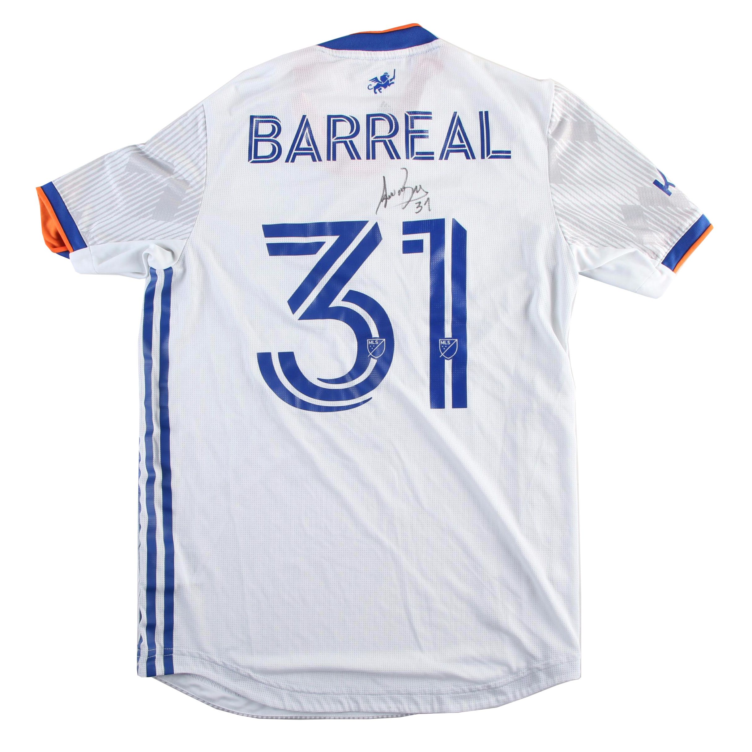 Alvaro Barreal #31 Signed Adidas FC Cincinnati Jersey, 8-21-2021 NE Revolution