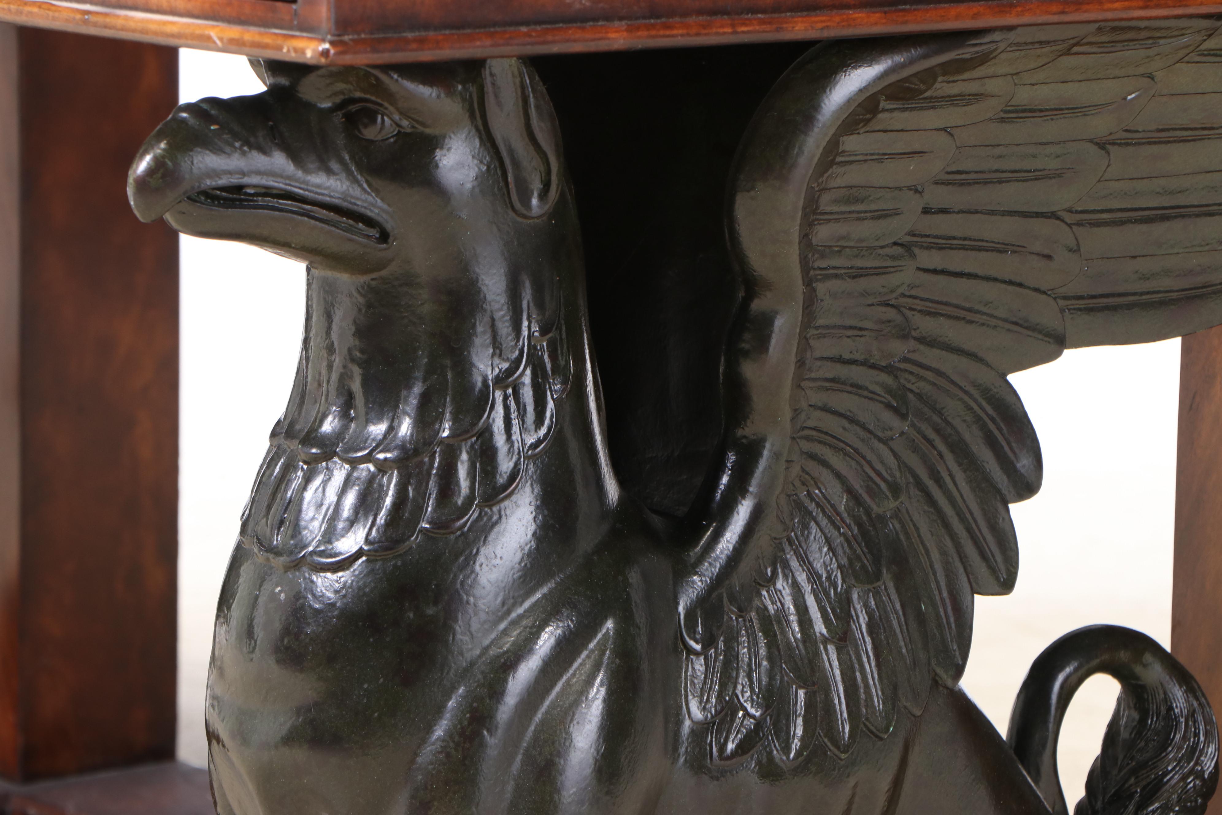 Theodore Alexander "Parisian Griffin" Mahogany Writing Desk