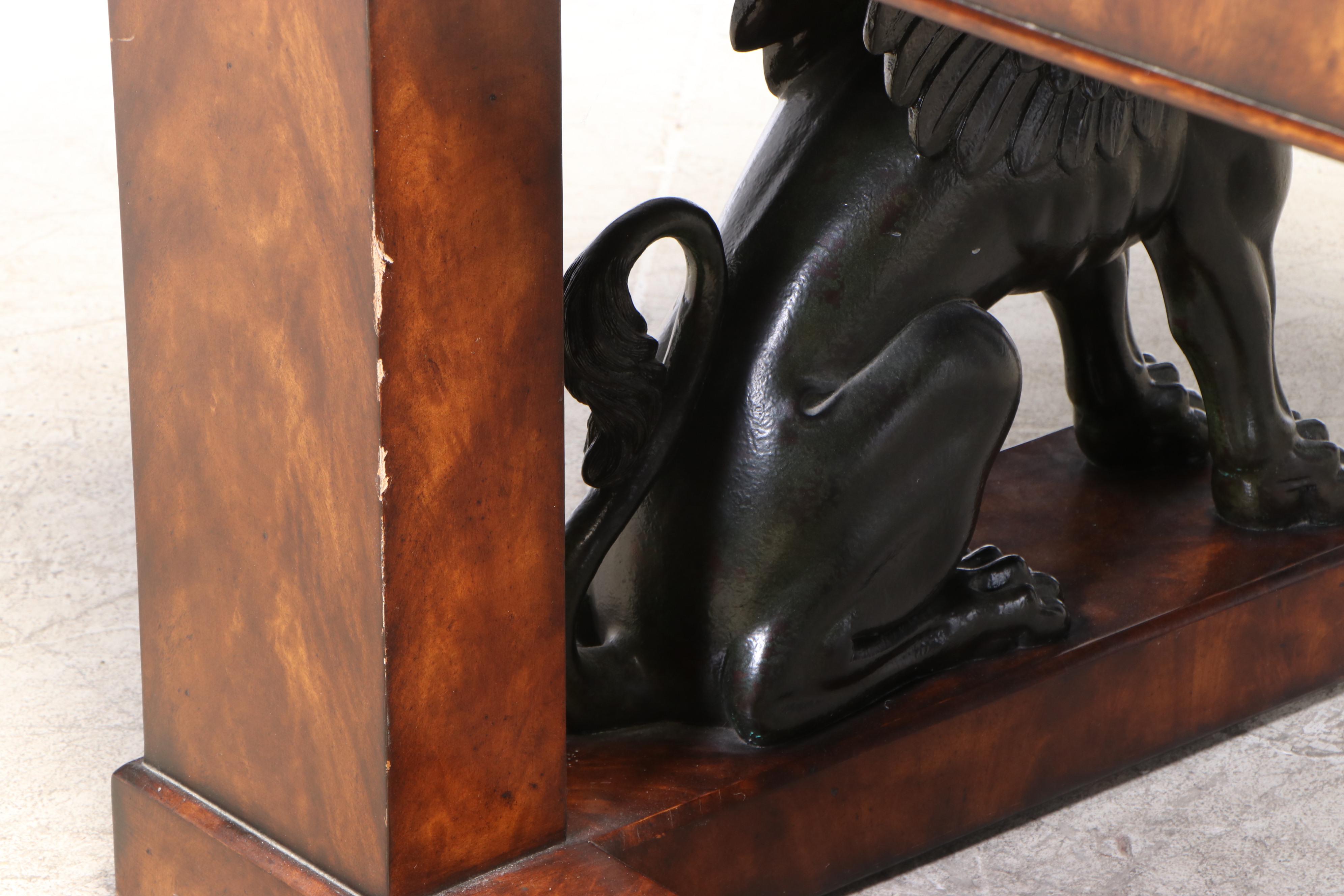 Theodore Alexander "Parisian Griffin" Mahogany Writing Desk