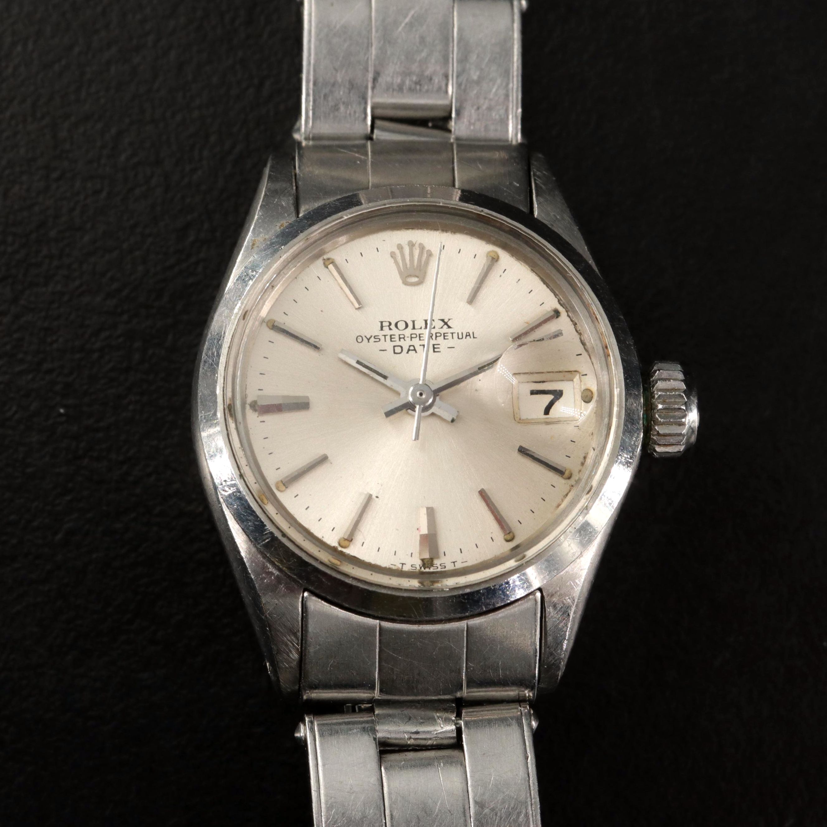1968 Rolex Oyster Perpetual Date Stainless Steel Watch
