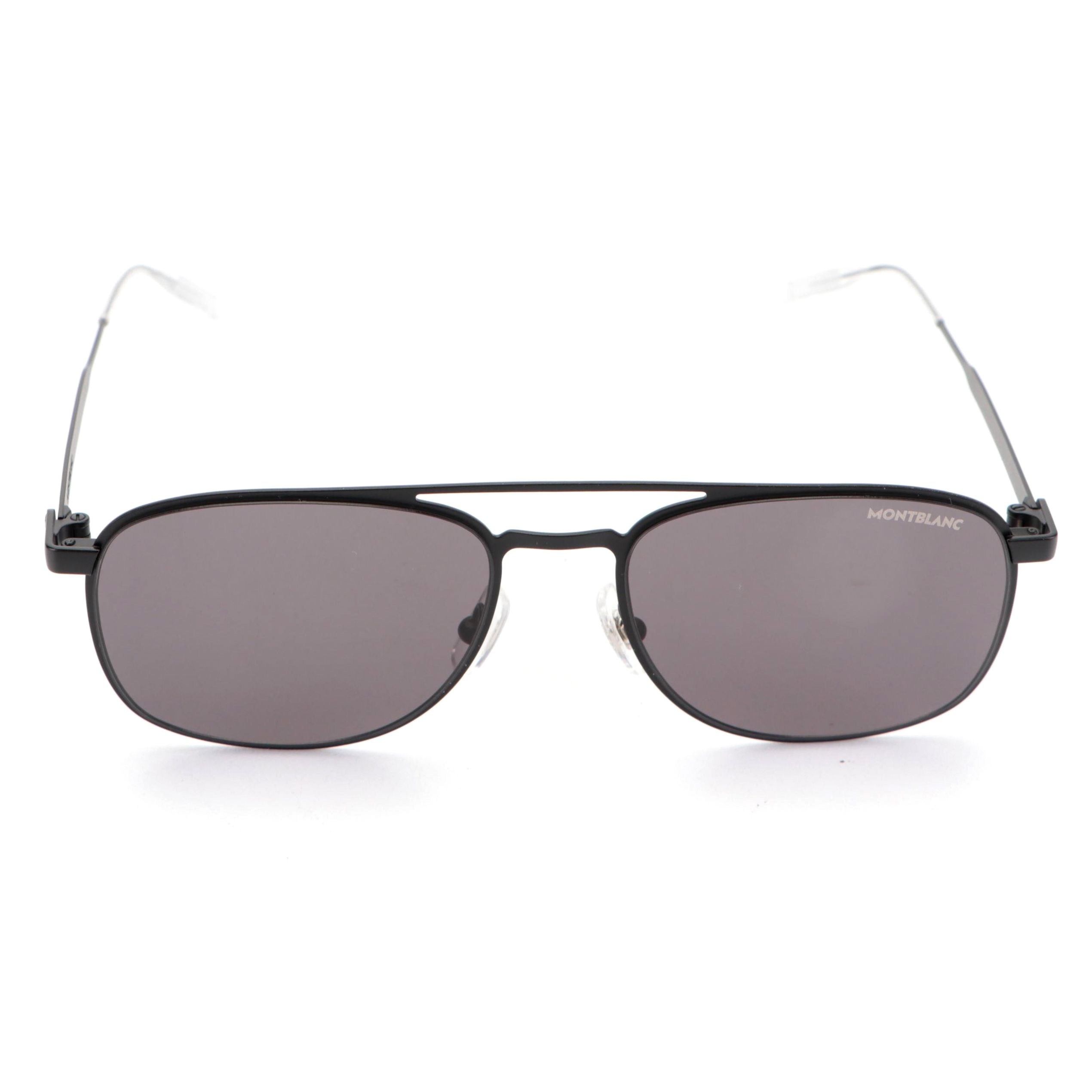 Montblanc MB0143S Aviator Style Sunglasses with Case