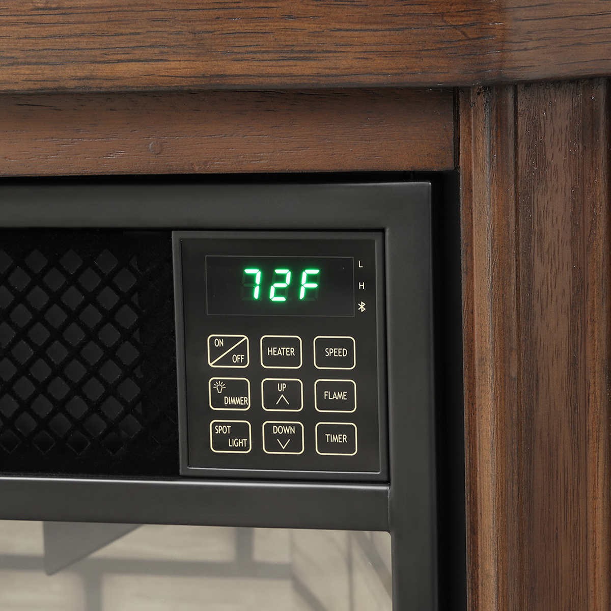 Klamath 75" TV Console Electric Faux Fireplace with Heater