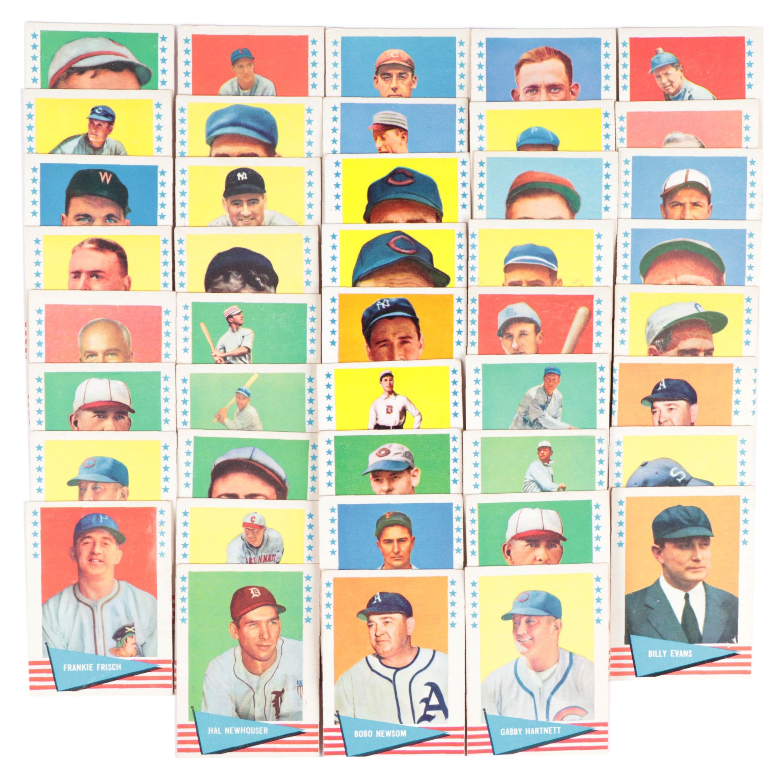 1961 Fleer "Baseball Greats" Hall of Fame and Star Player Cards