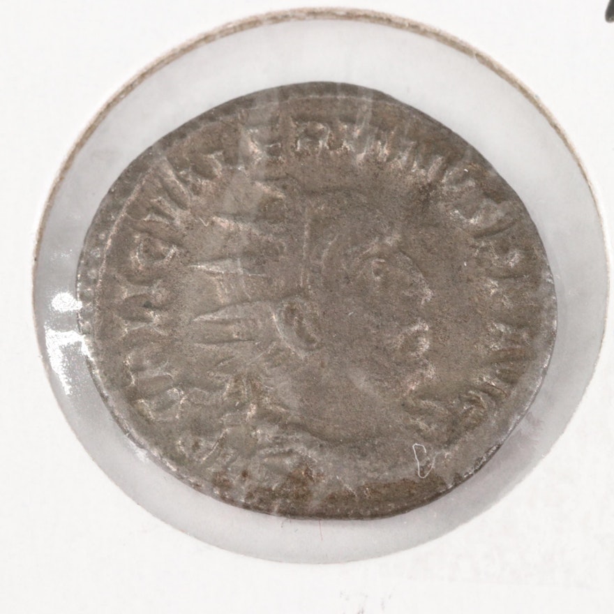 Ancient Roman Valerian I Silver Antoninianus, 253–260 AD