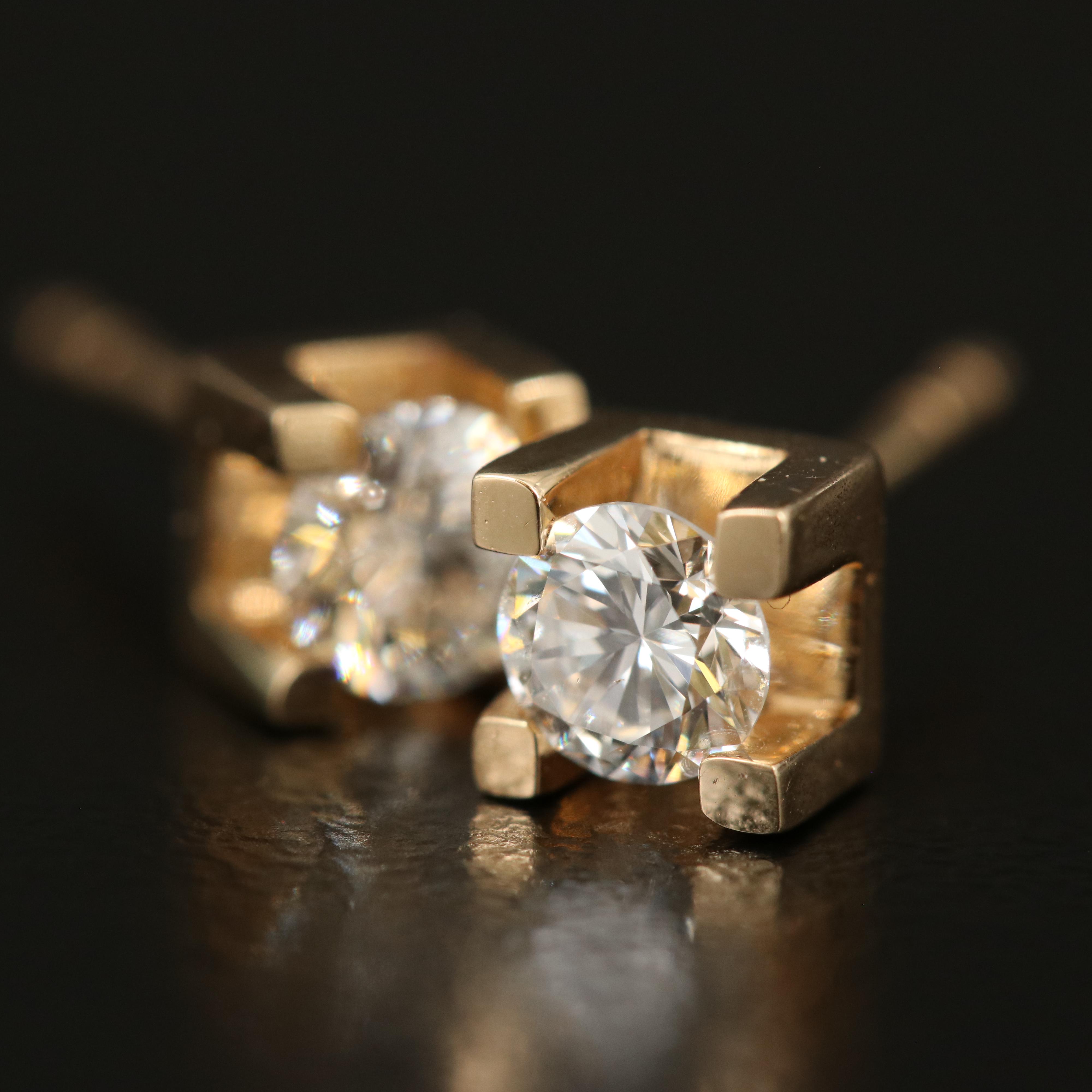 14K 0.53 CTW Diamond Stud Earrings