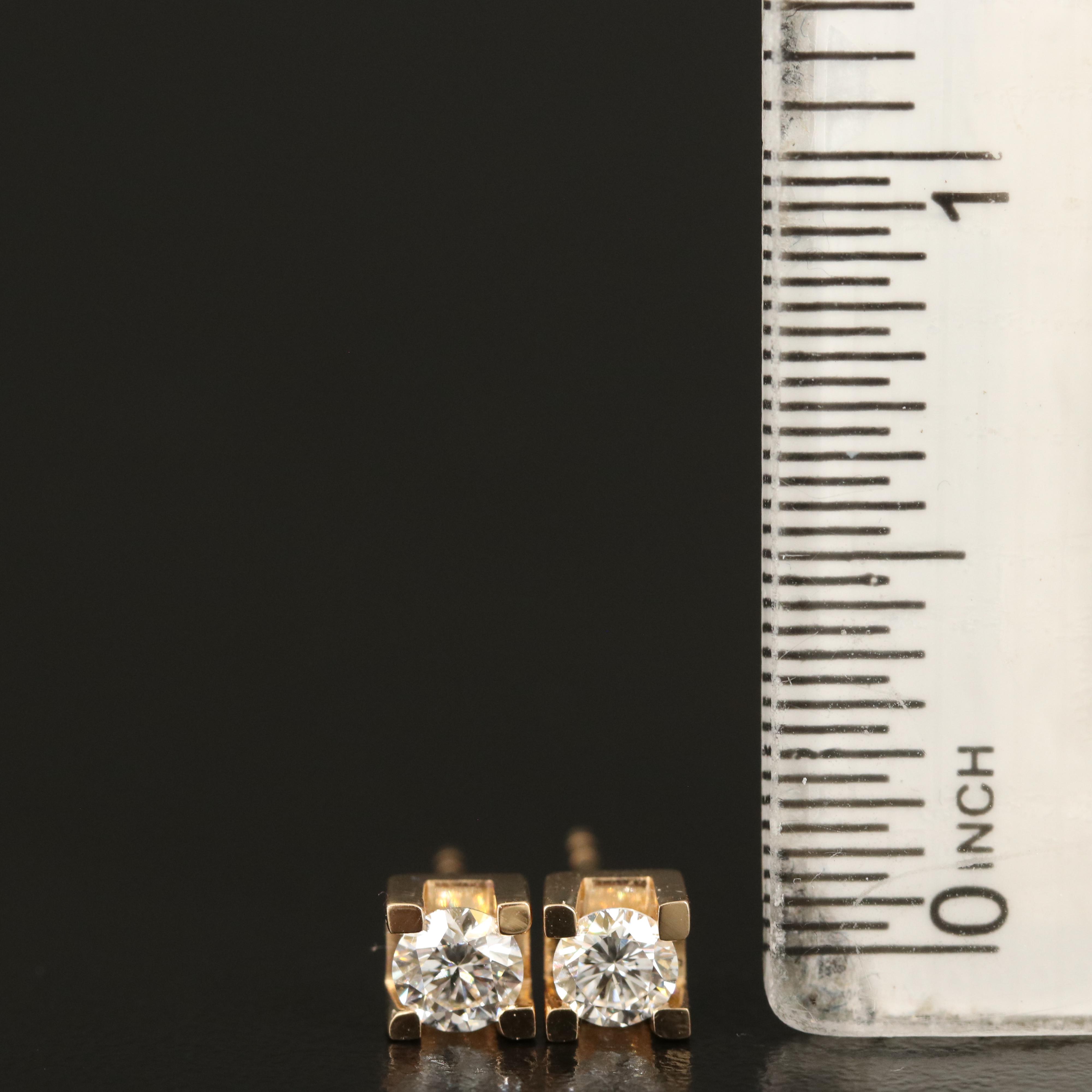 14K 0.53 CTW Diamond Stud Earrings