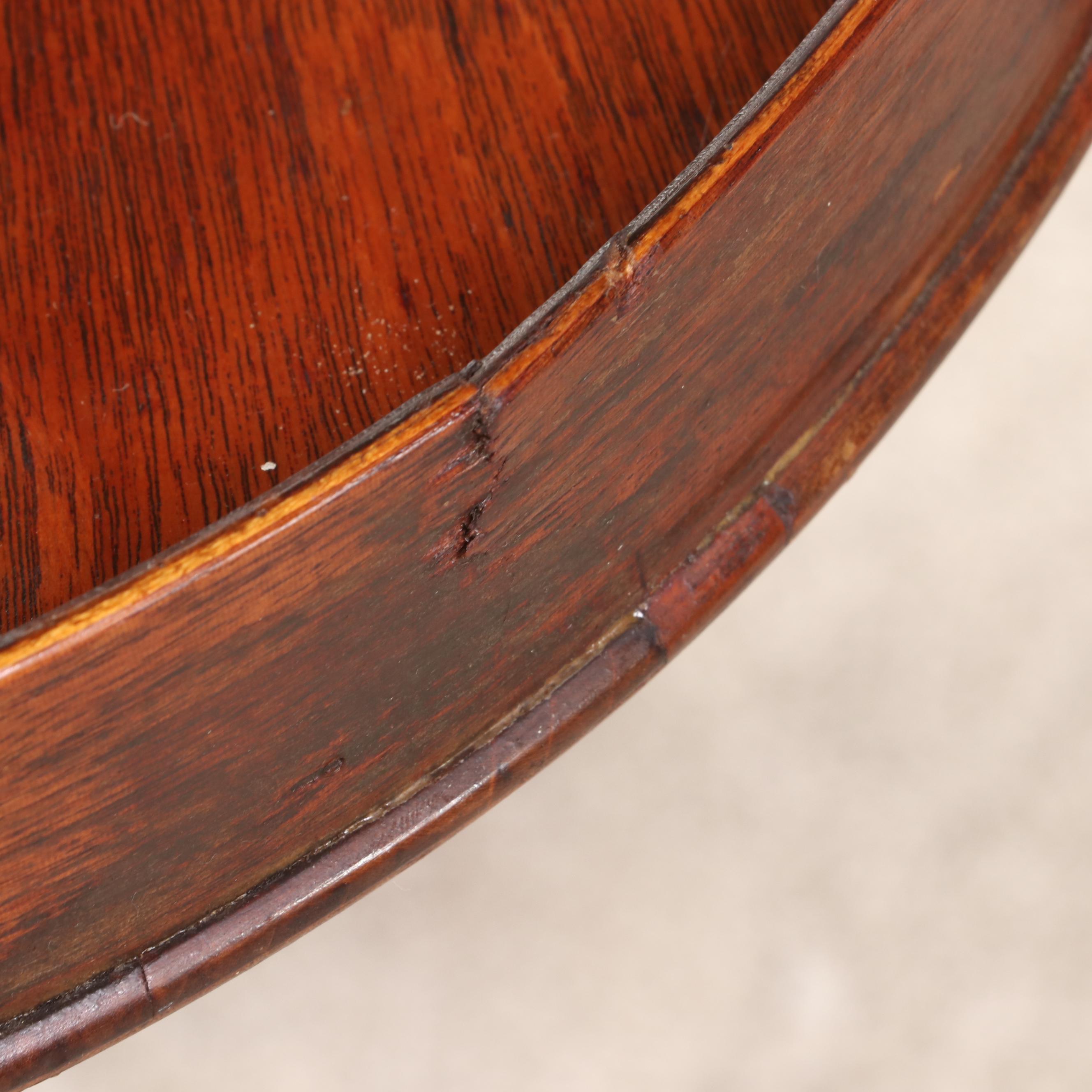 Pair of Mersman Classical Style Mahogany Lyre-Base Side Tables, Mid-20th Century