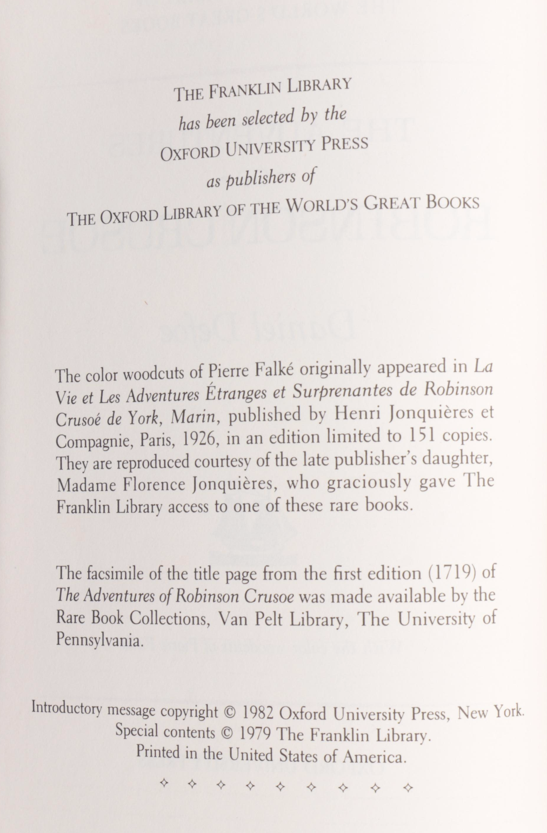 Leather Bound "The Franklin Library" Book Collection featuring "The Odyssey"