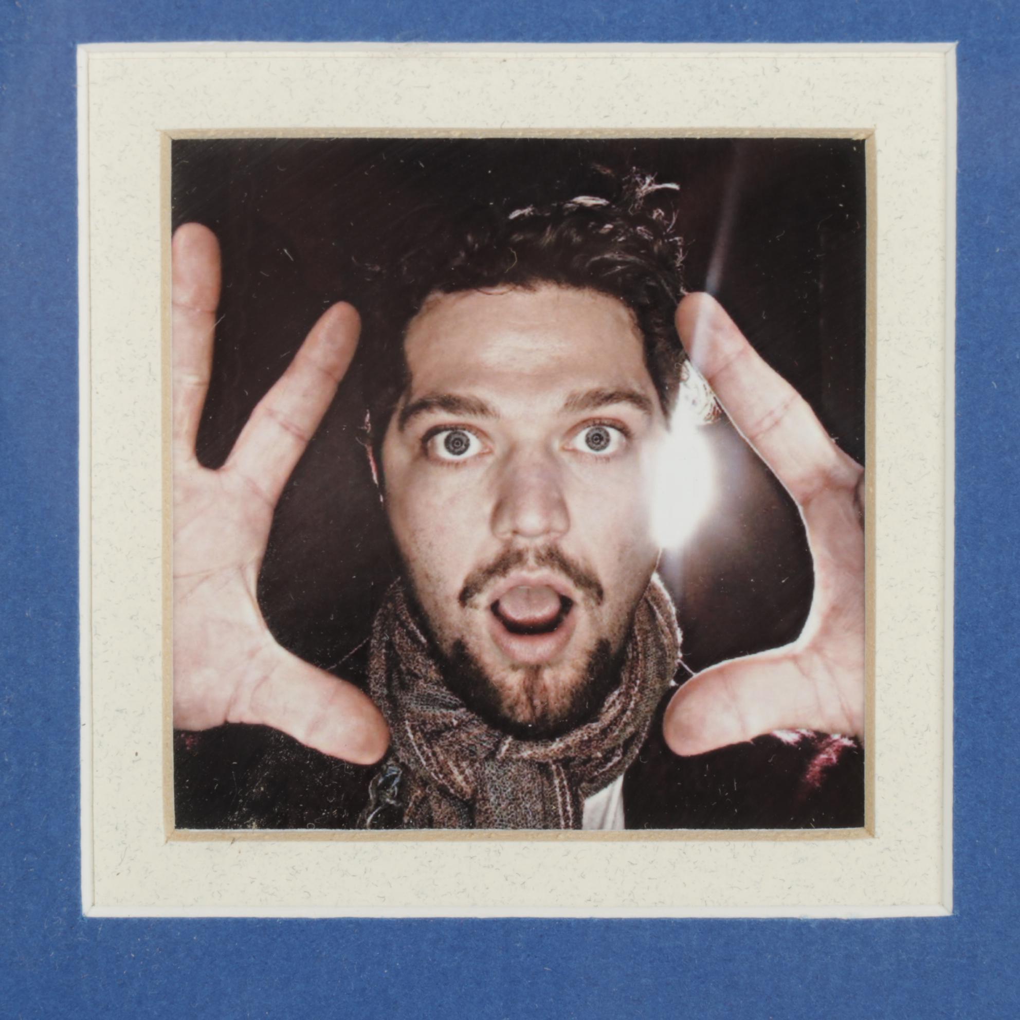 Bam Margera Plaque with Signature Cut and Photo Prints, COA