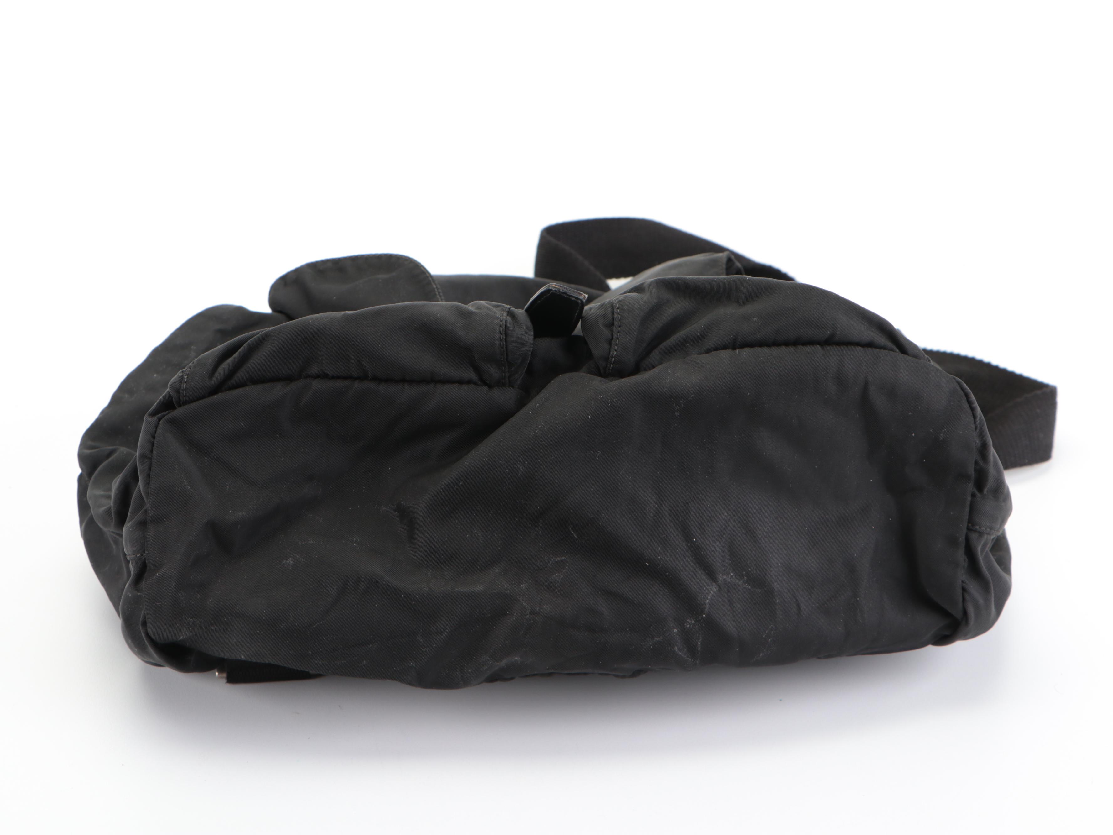 Prada Black Nylon Tessuto Backpack