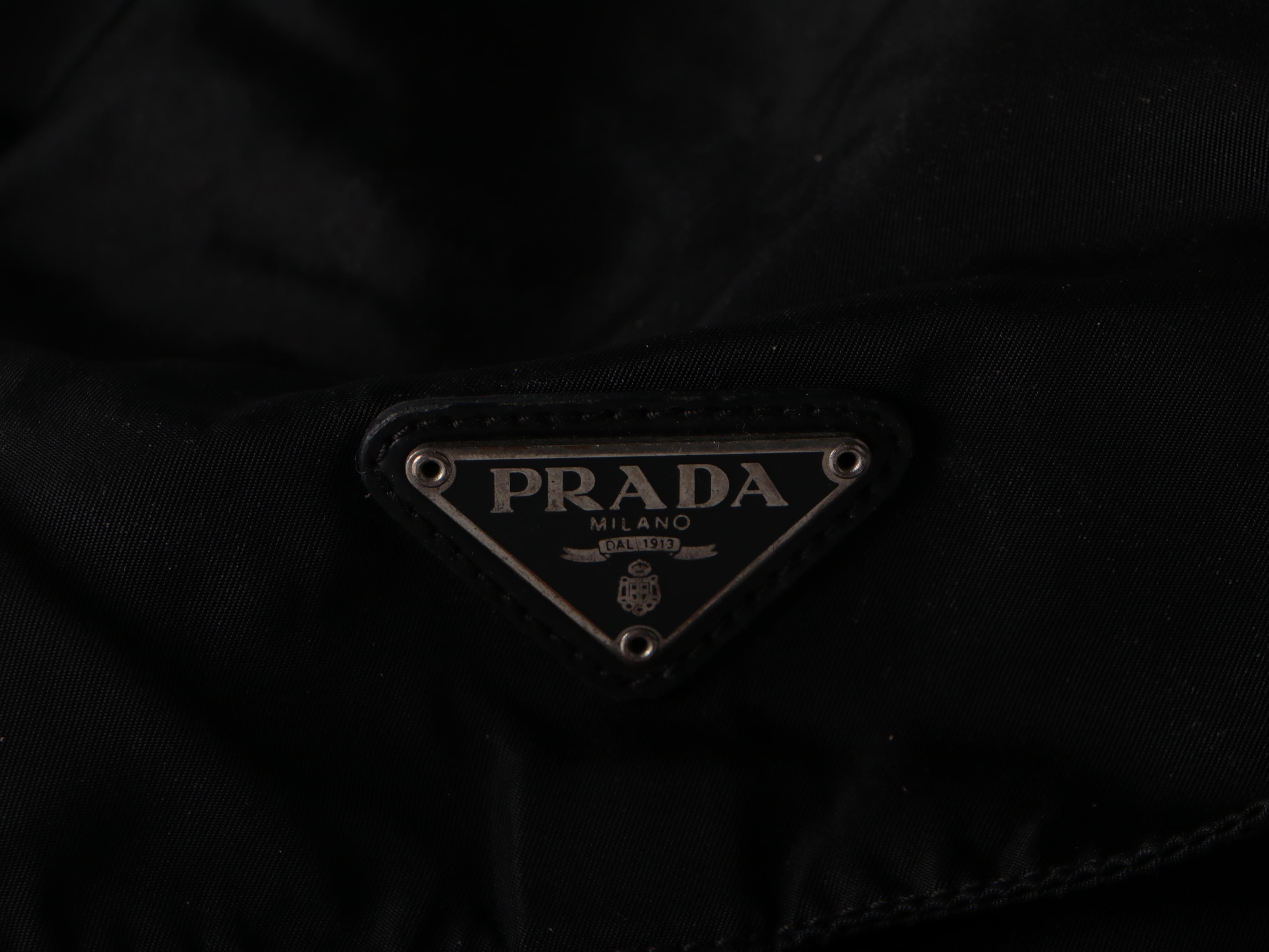 Prada Black Nylon Tessuto Backpack