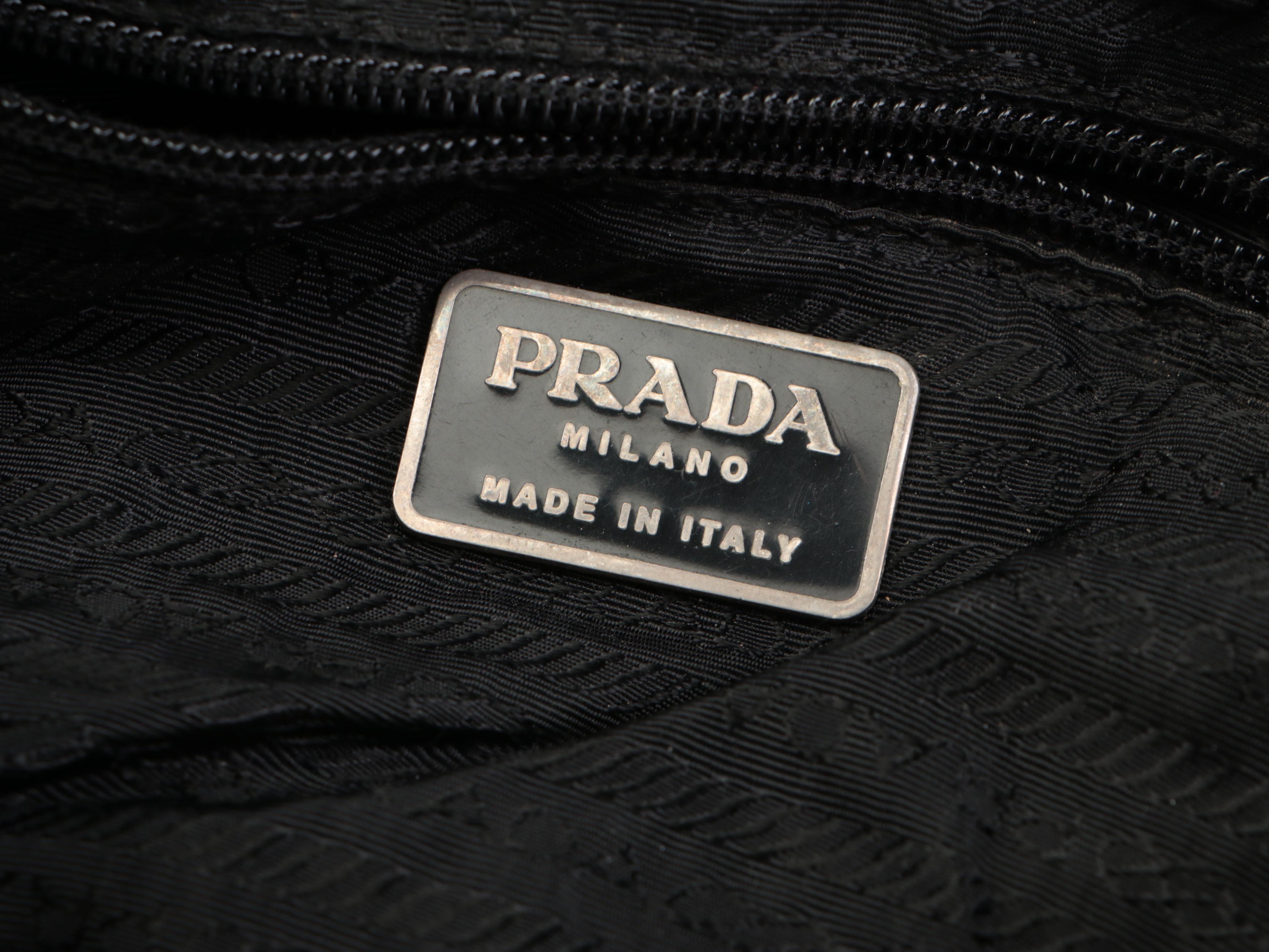 Prada Black Nylon Tessuto Backpack