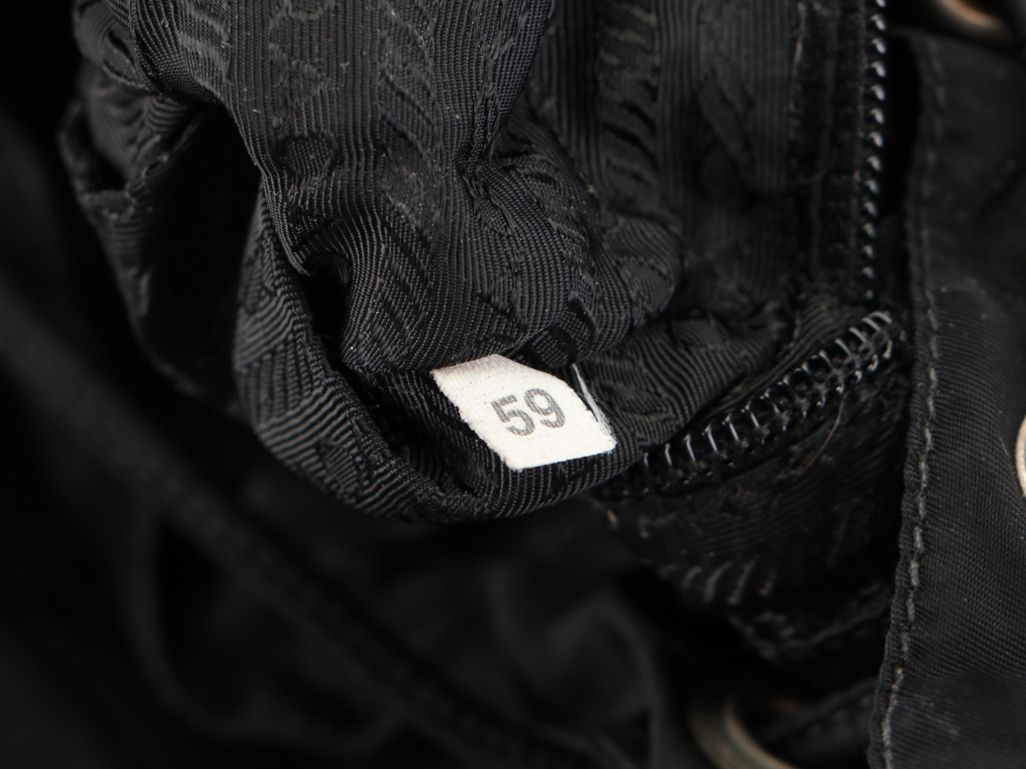 Prada Black Nylon Tessuto Backpack