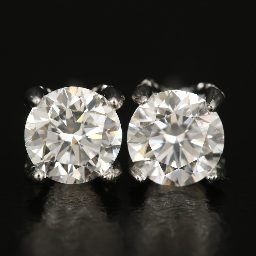 14K 1.64 CTW Diamond Stud Earrings
