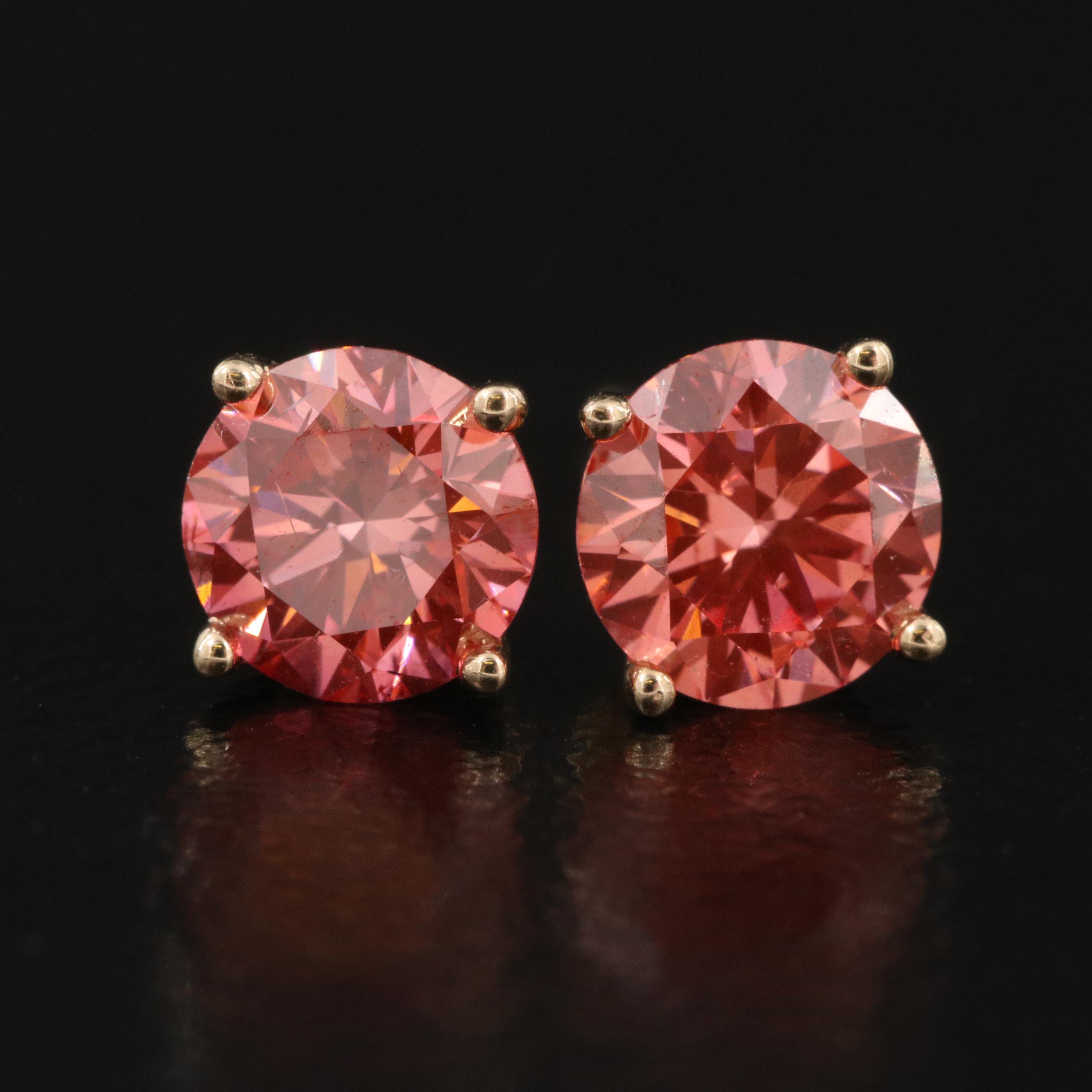 14K 1.00 CTW Diamond Stud Earrings