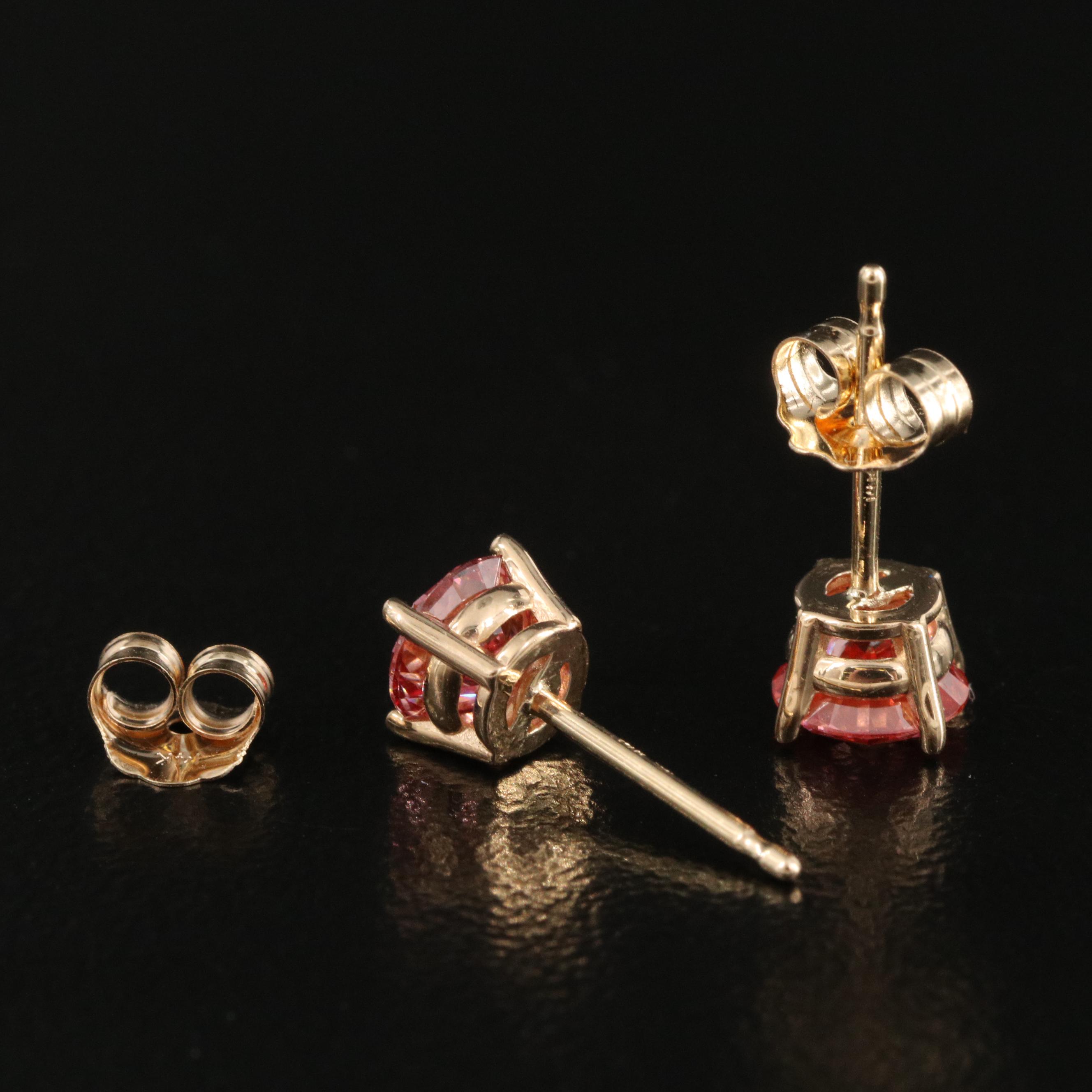 14K 1.00 CTW Diamond Stud Earrings