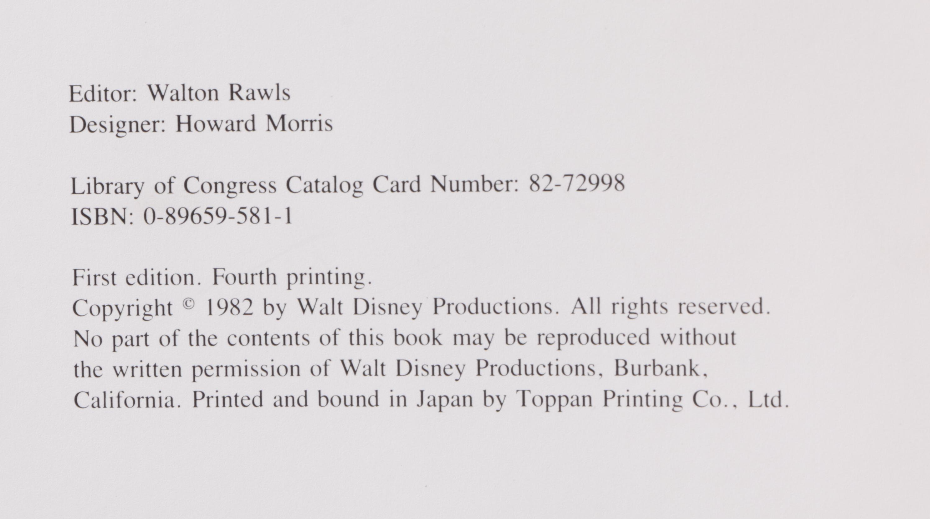 "Treasures of Disney Animation Art," 1982