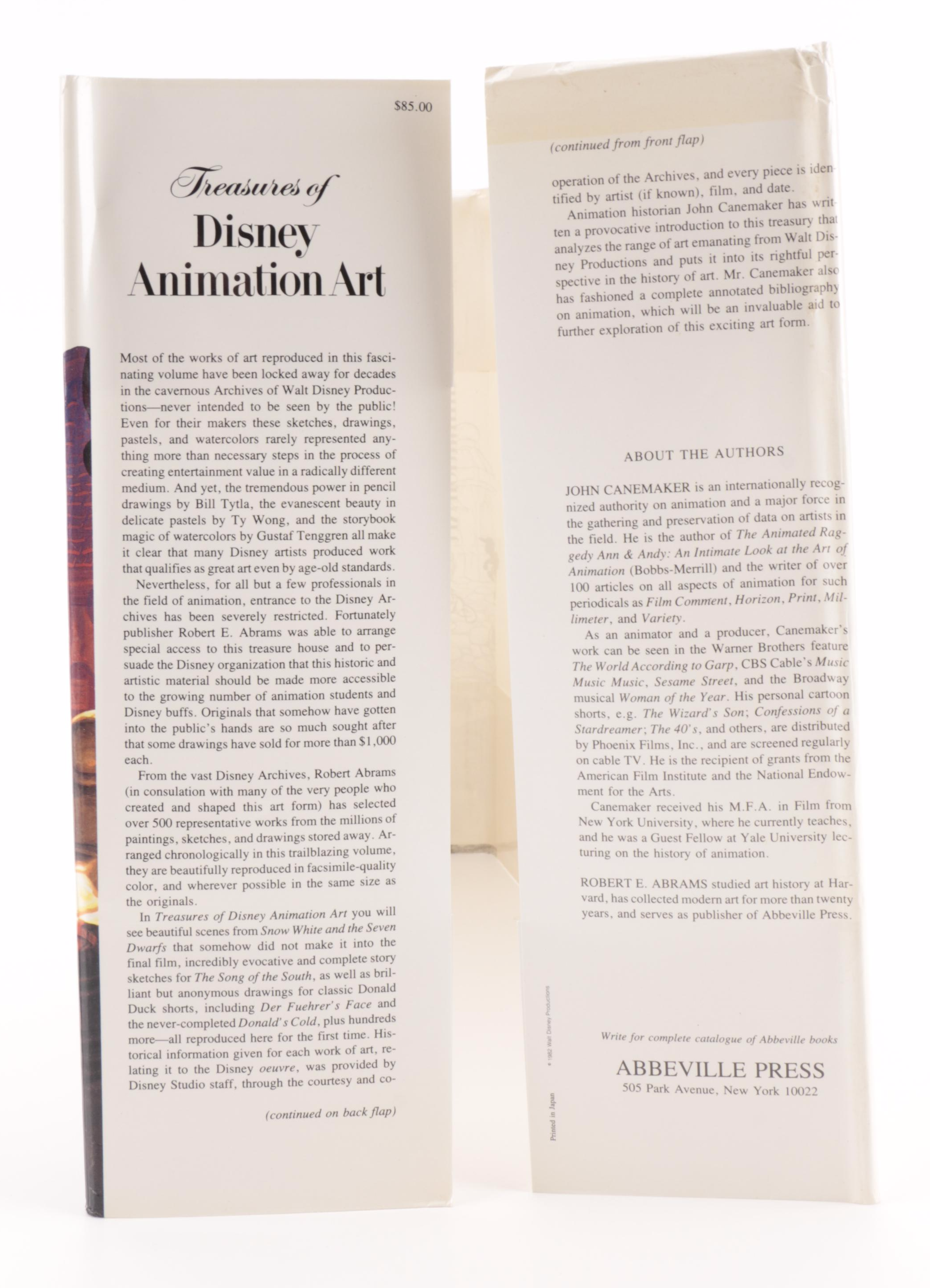 "Treasures of Disney Animation Art," 1982