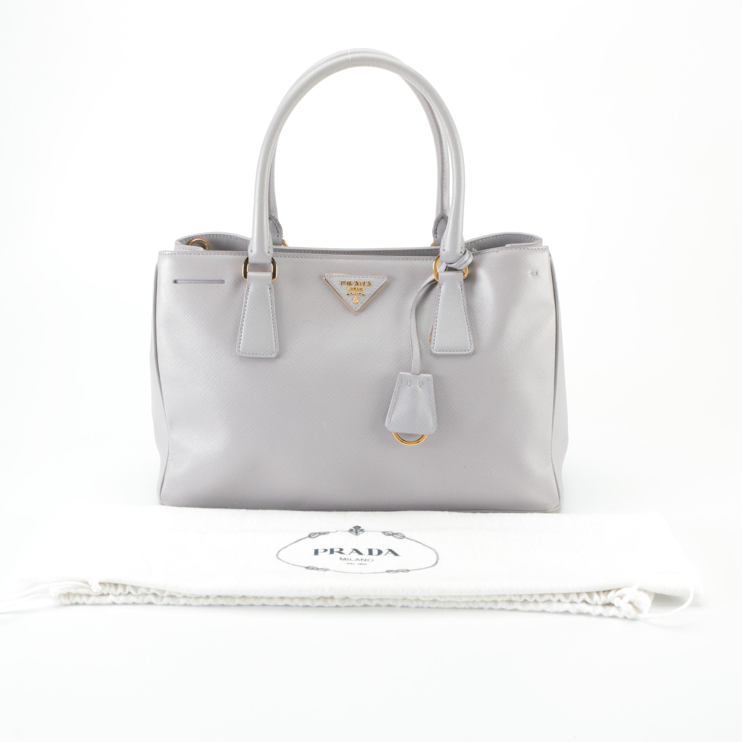 Prada Large Galleria Bag in Glicine Saffiano Leather