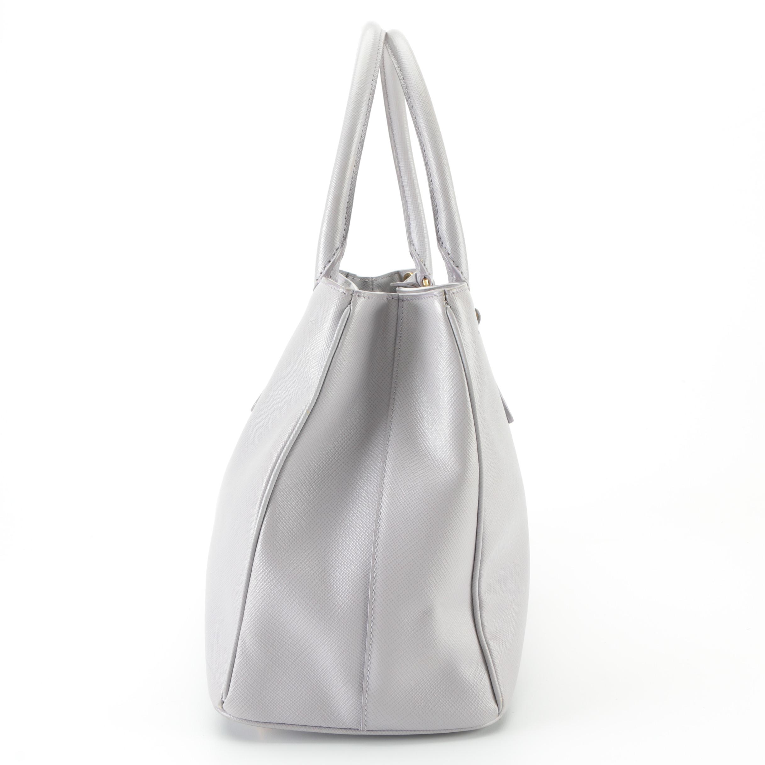 Prada Large Galleria Bag in Glicine Saffiano Leather