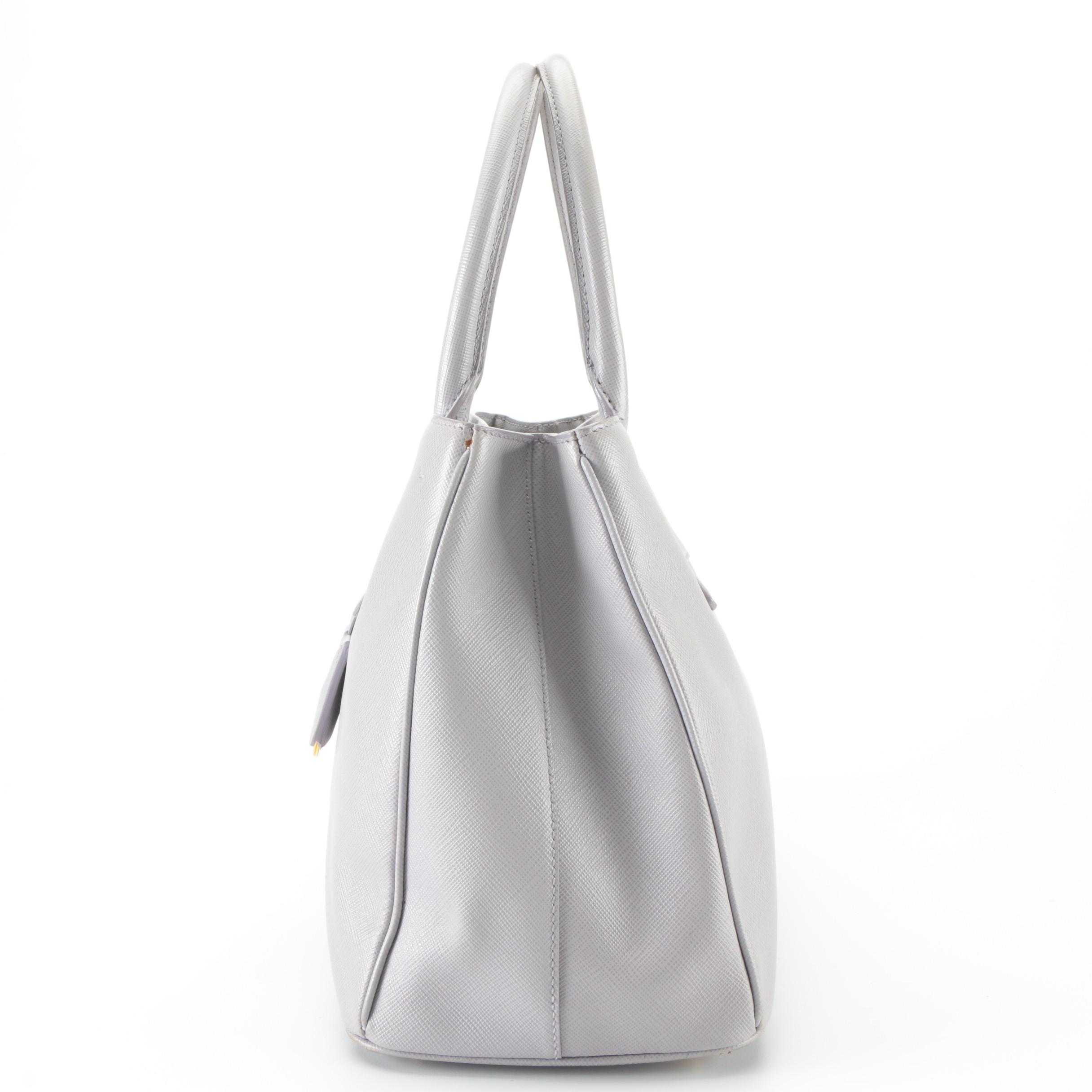 Prada Large Galleria Bag in Glicine Saffiano Leather