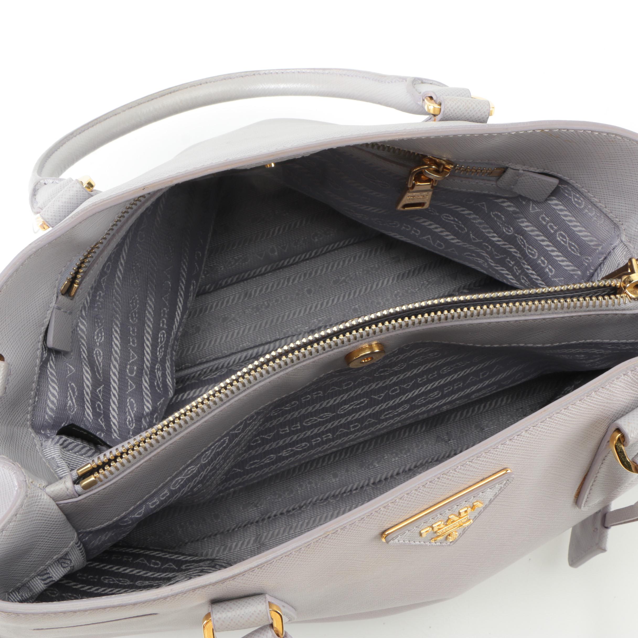 Prada Large Galleria Bag in Glicine Saffiano Leather