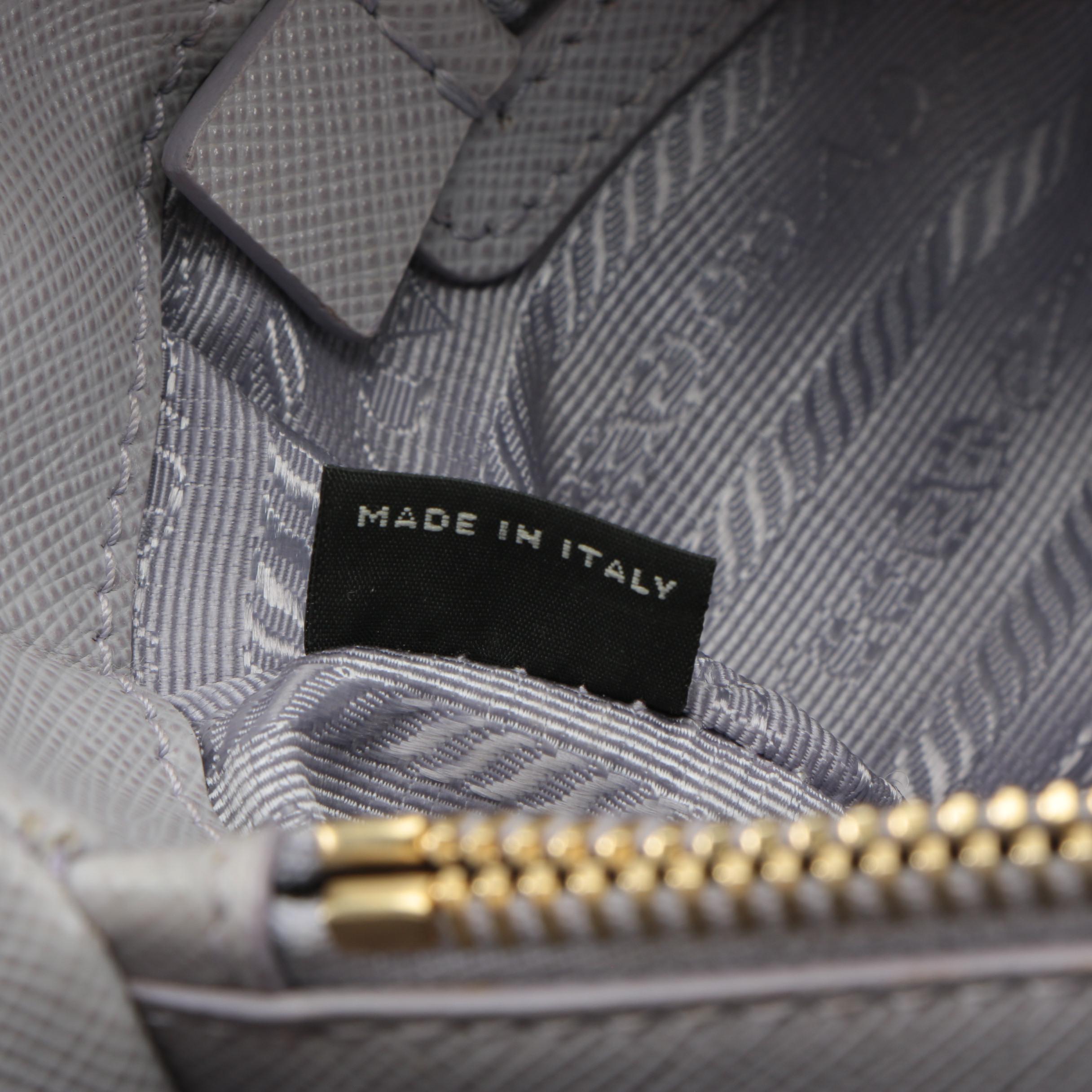 Prada Large Galleria Bag in Glicine Saffiano Leather