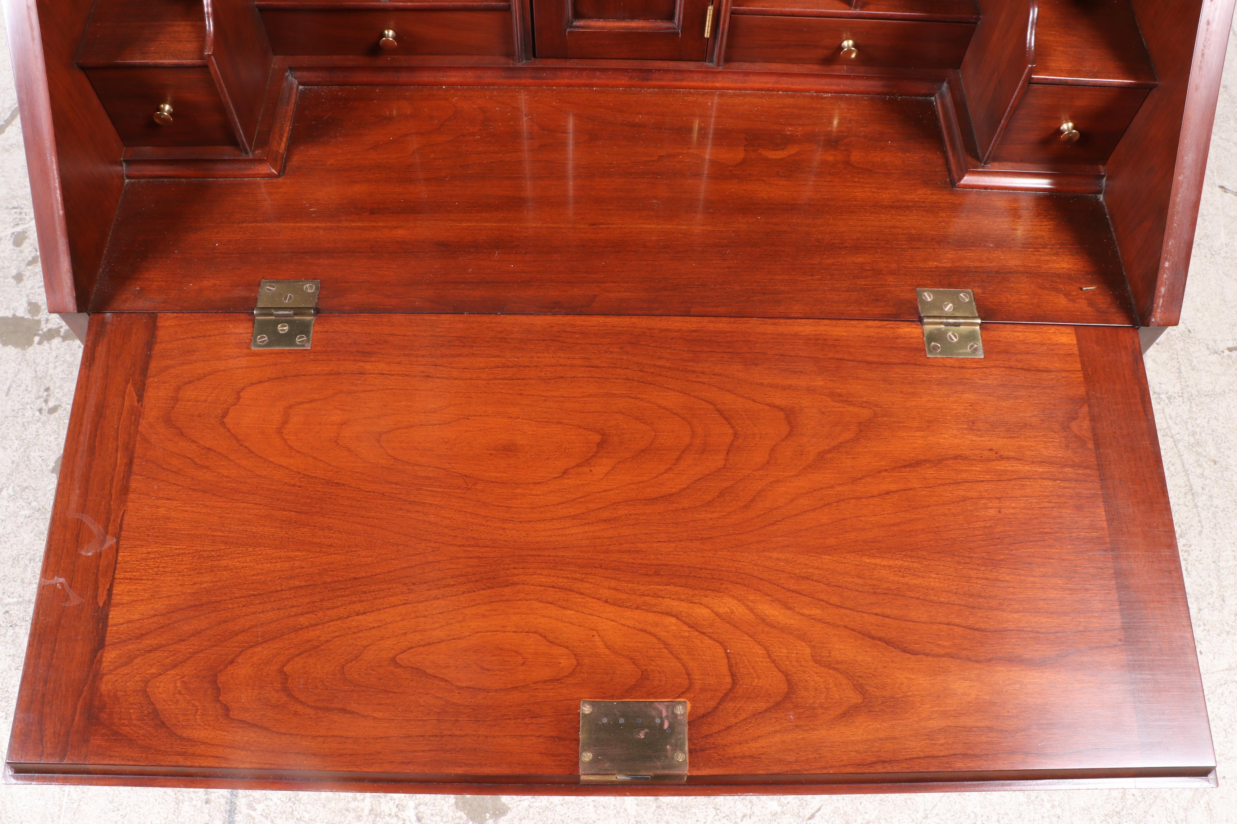 Henkel-Harris "Lady Astor" Queen Anne Style Cherrywood Slant-Front Desk