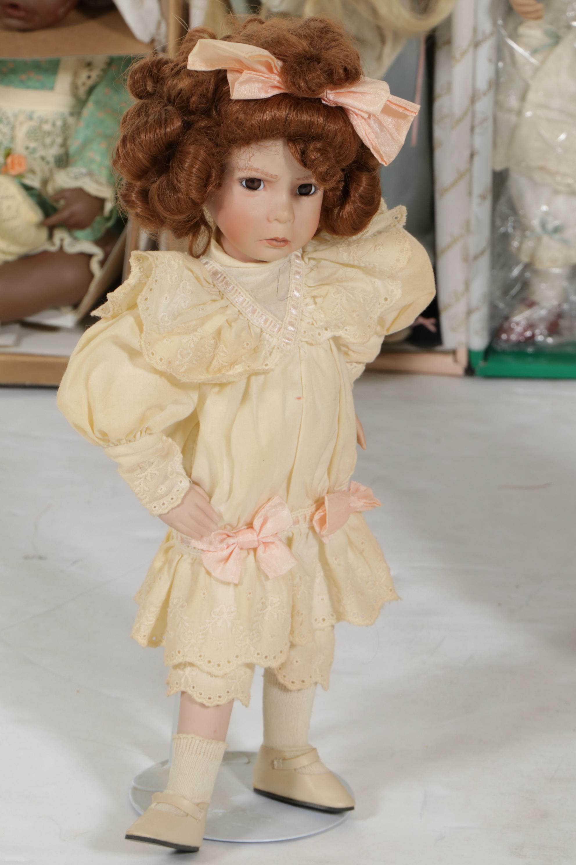 Dianna Effner Dolls Featuring "The Little Girl with a Curl" and Other Dolls